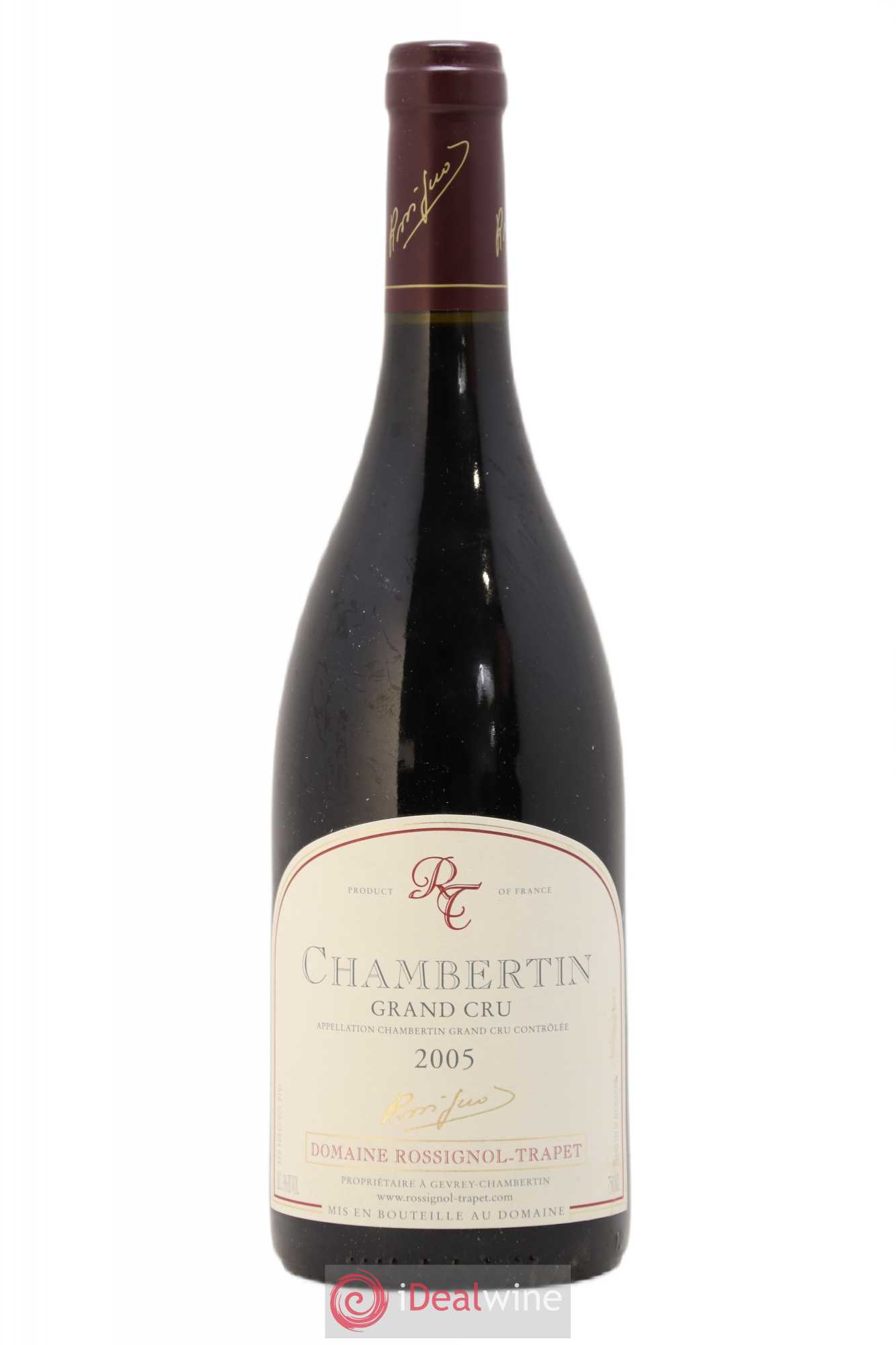 Chambertin Grand Cru Rossignol-Trapet (Domaine) 2005 - Lot de 1 bouteille - 0