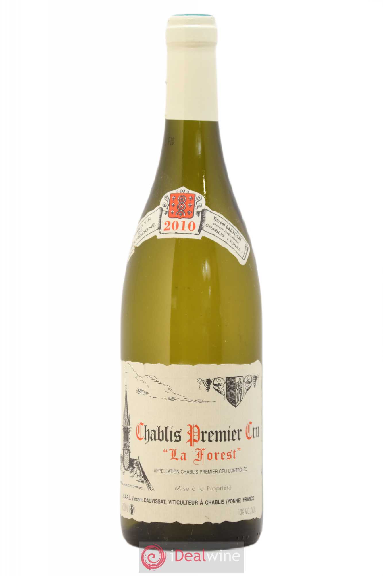 Chablis 1er Cru La Forest Vincent Dauvissat (Domaine) 2010 - Lot de 1 bouteille - 0