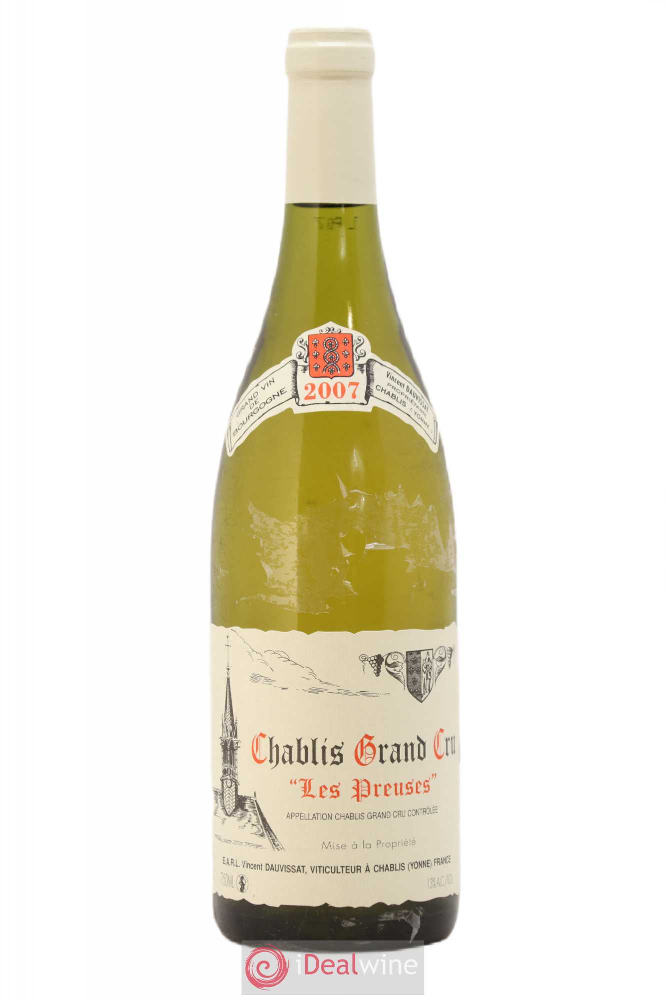 Chablis Grand Cru Les Preuses Vincent Dauvissat (Domaine) 2007 - Lot de 1 bouteille - 0