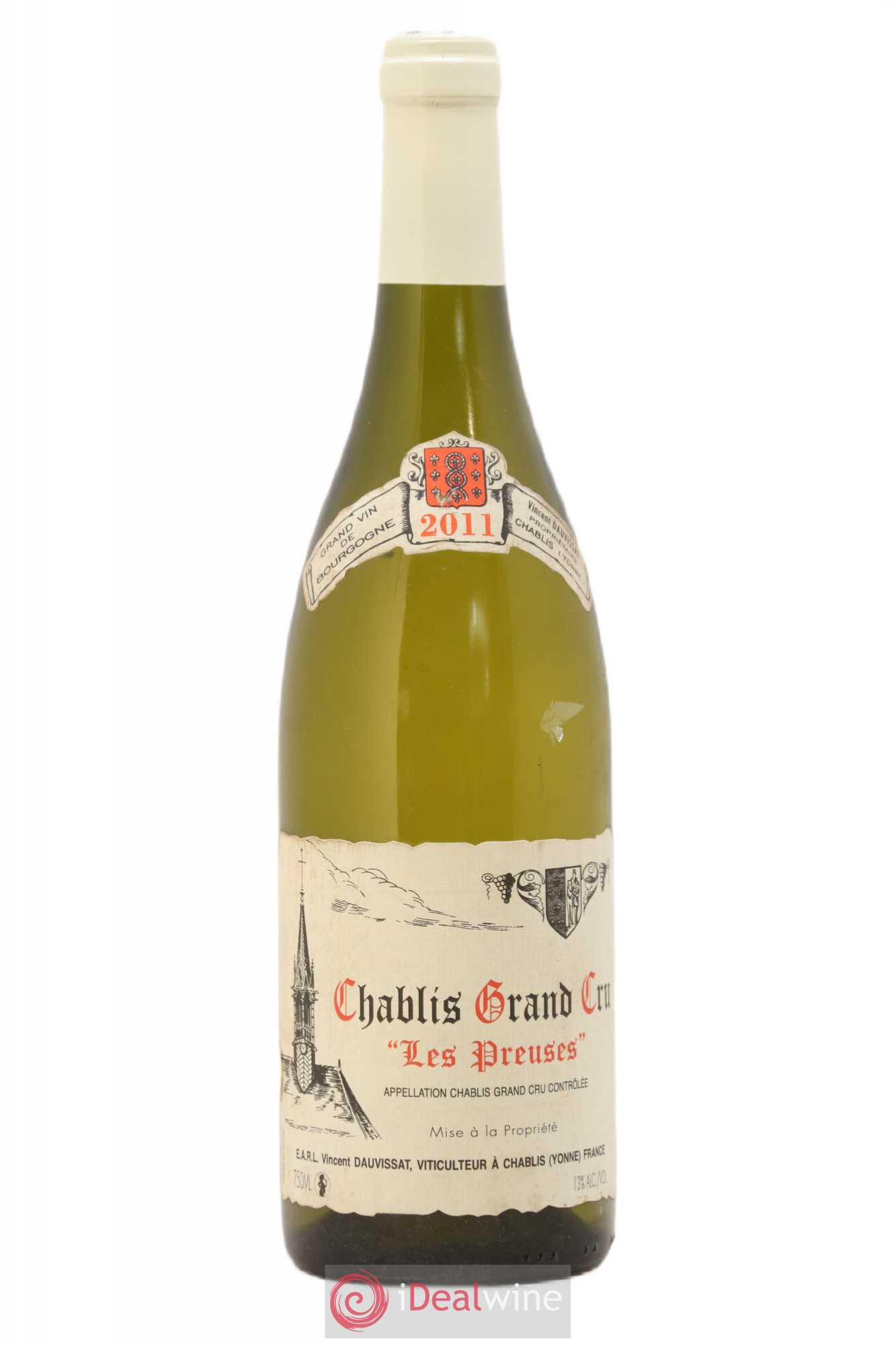Chablis Grand Cru Les Preuses Vincent Dauvissat (Domaine) 2011 - Lot de 1 bouteille - 0