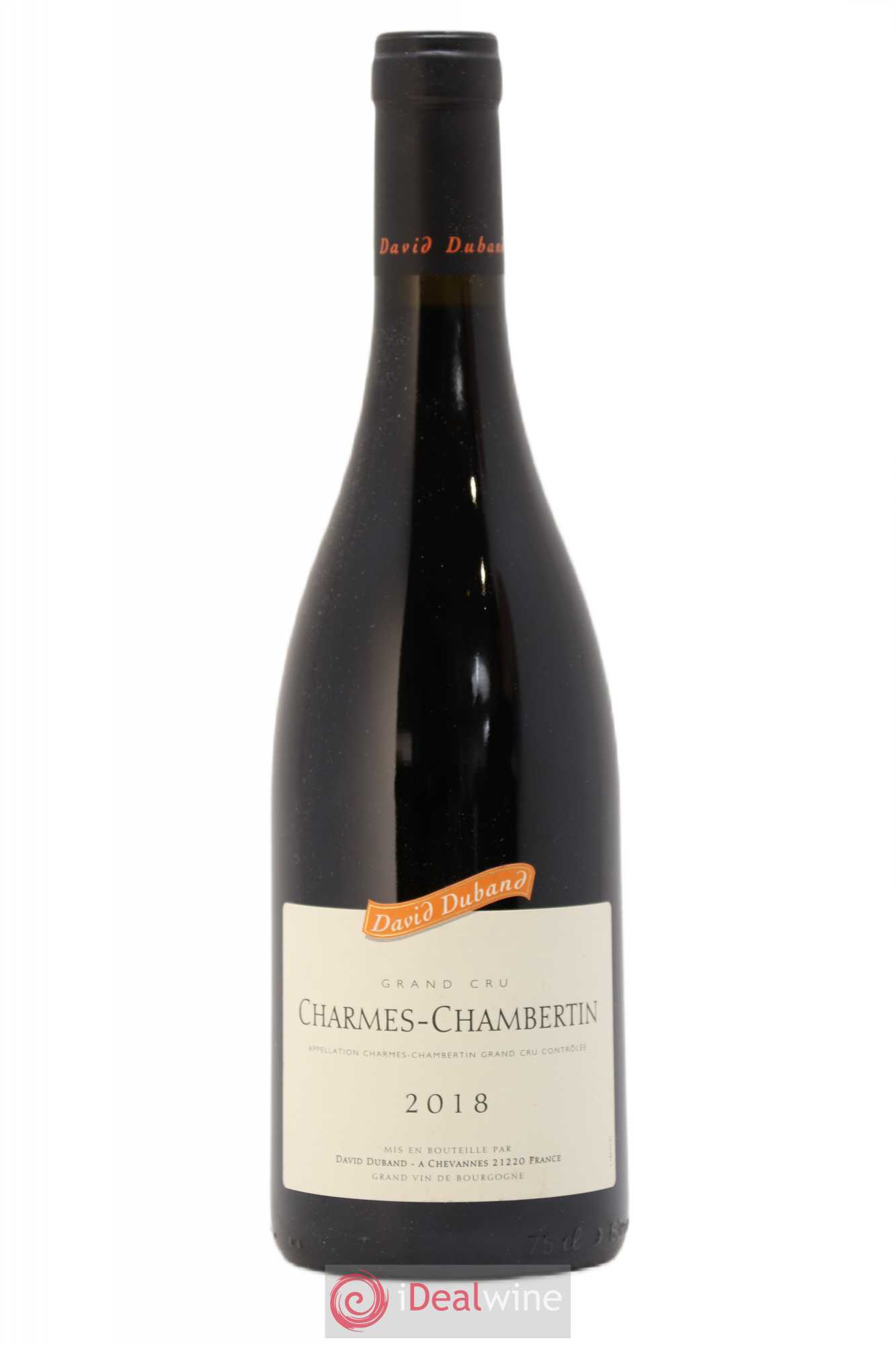 Charmes-Chambertin Grand Cru David Duband (Domaine) 2018 - Lot de 1 bouteille - 0