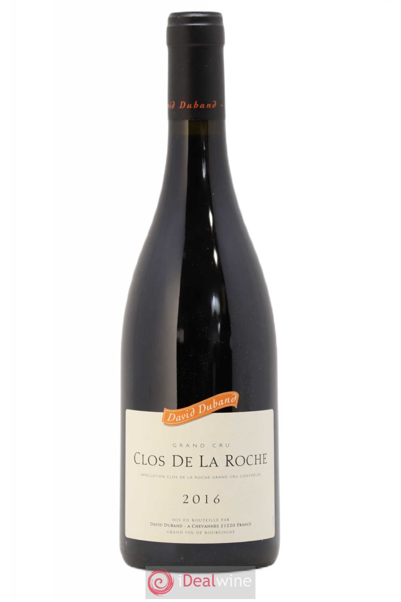 Clos de la Roche Grand Cru David Duband (Domaine) 2016 - Lot de 1 bouteille - 0