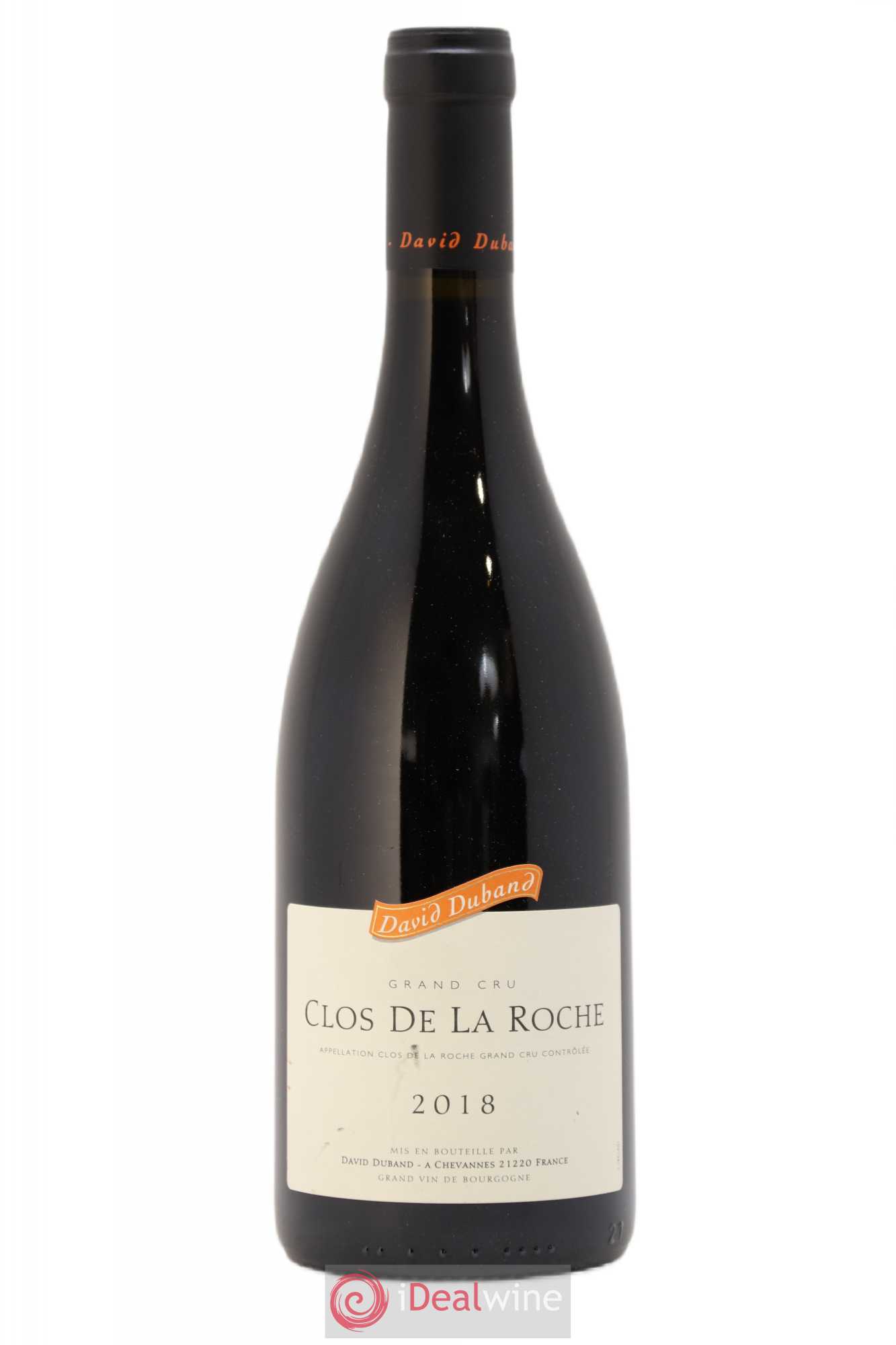 Clos de la Roche Grand Cru David Duband (Domaine) 2018 - Lot de 1 bouteille - 0