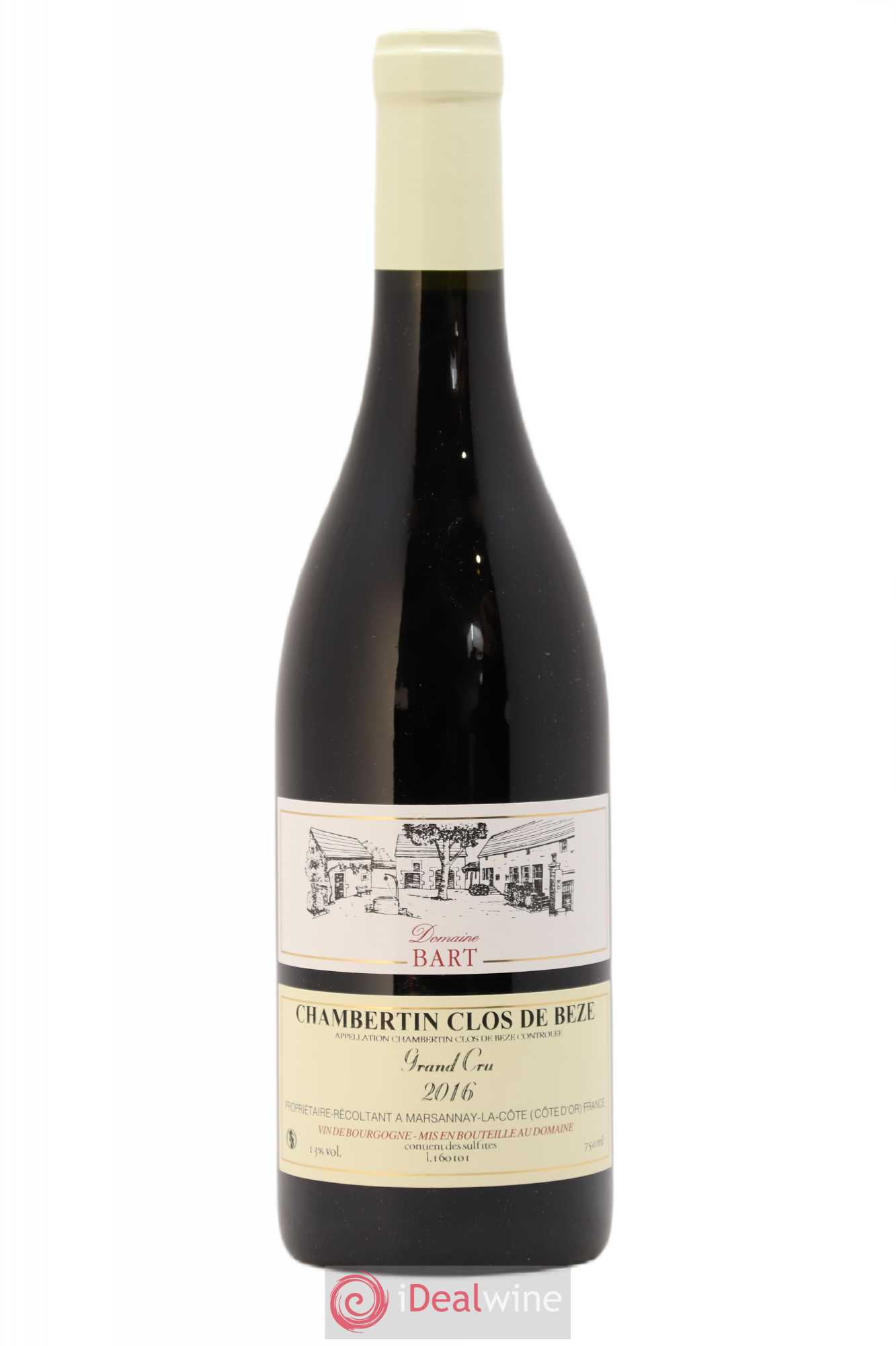 Chambertin Clos de Bèze Grand Cru Bart (Domaine) 2016 - Lot de 1 bouteille - 0