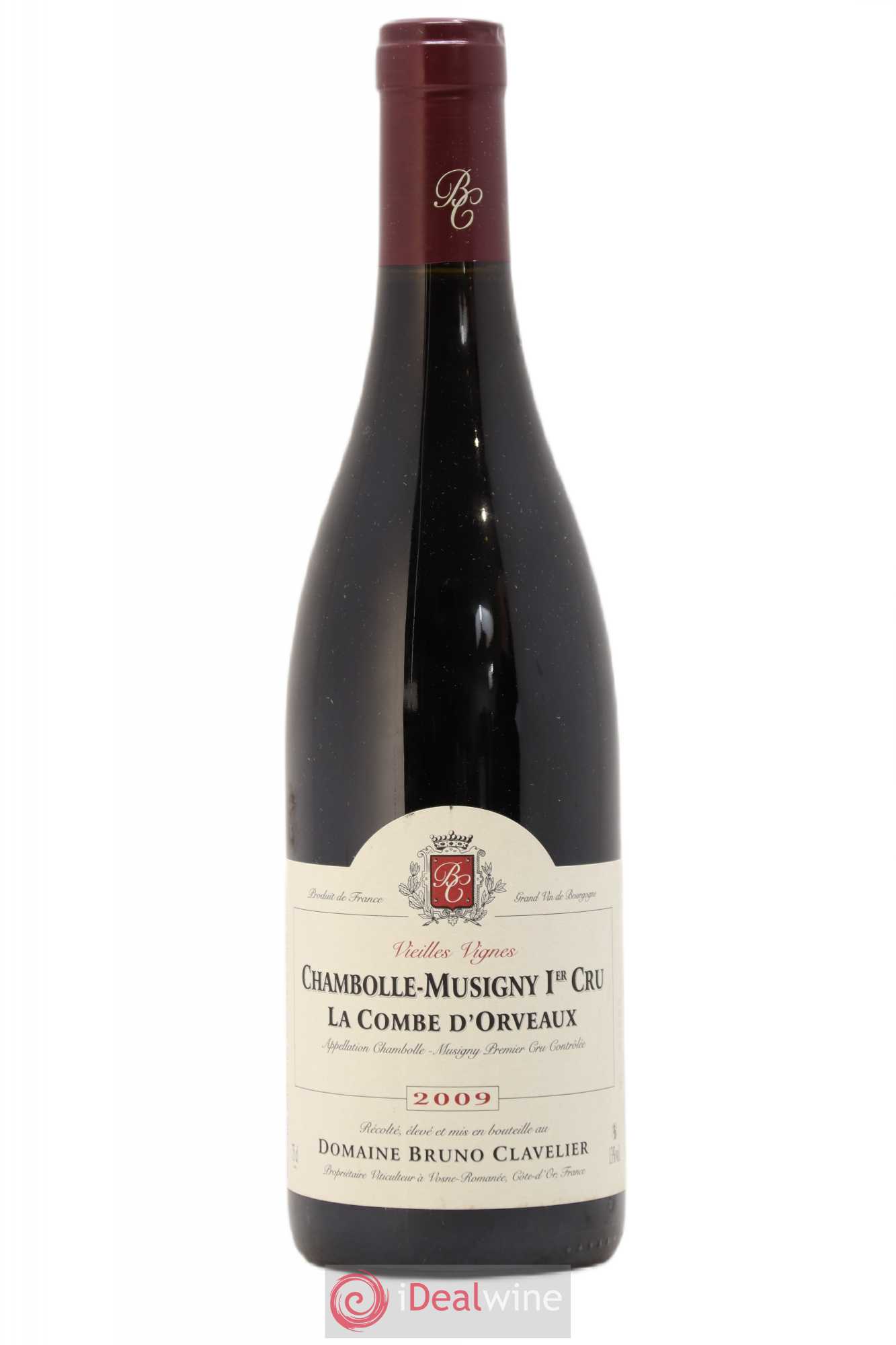 Chambolle-Musigny 1er Cru La Combe d'Orveaux Vieilles Vignes Bruno Clavelier 2009 - Lot de 1 bouteille - 0