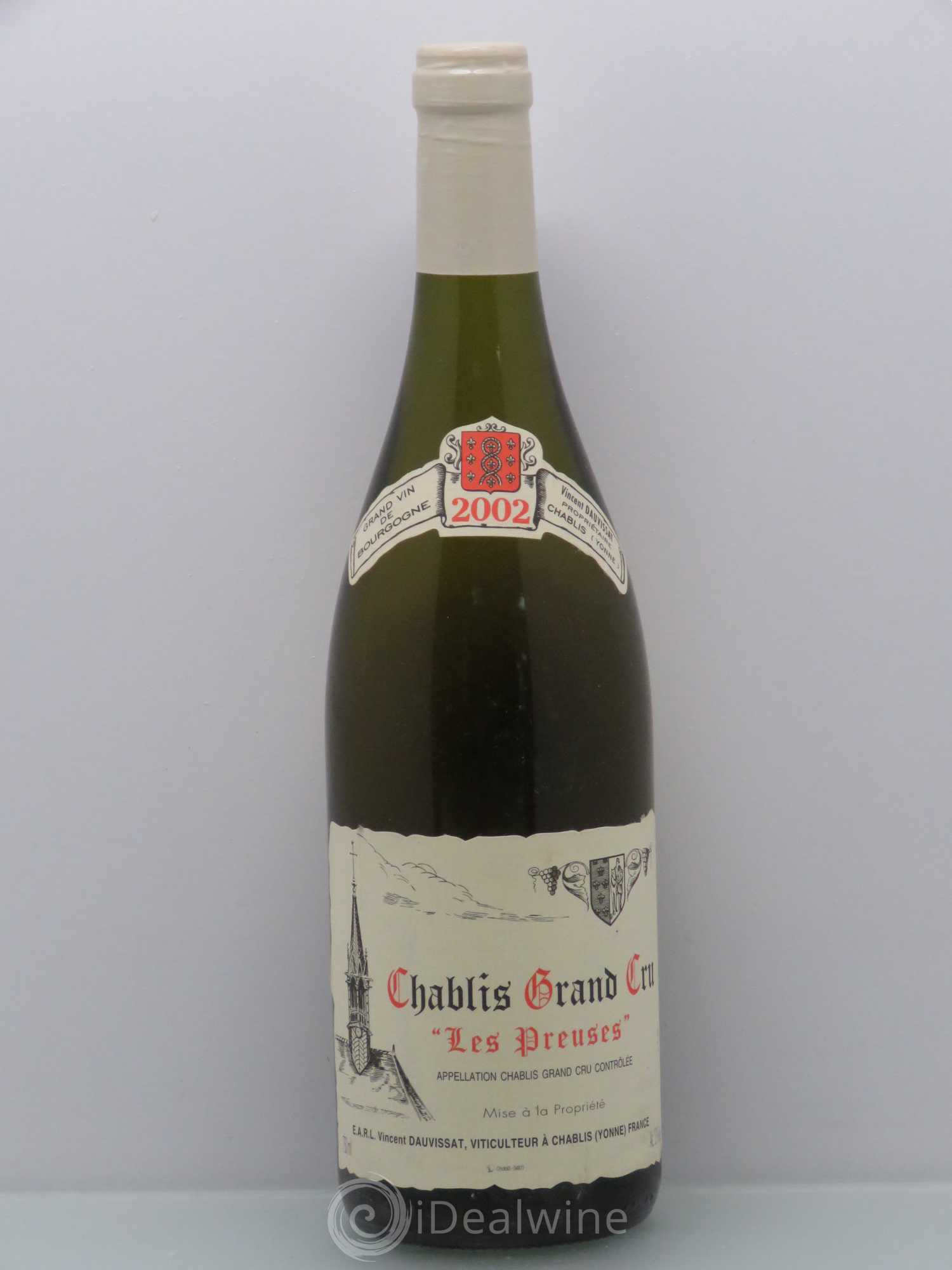 Chablis Grand Cru Les Preuses Vincent Dauvissat (Domaine) 2002 - Lot de 1 bouteille - 0