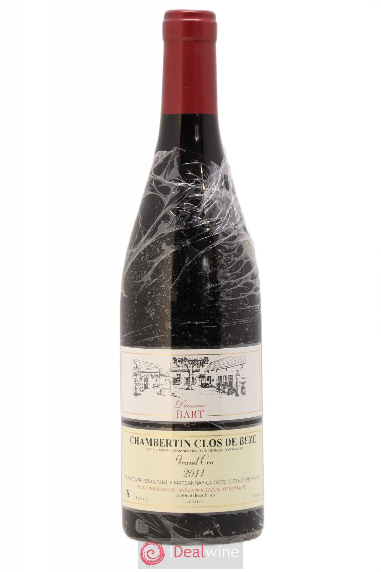 Chambertin Clos de Bèze Grand Cru Bart (Domaine) 2011 - Lot de 1 bouteille - 0