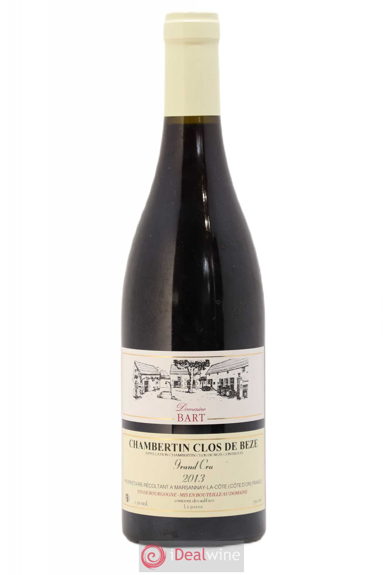 Chambertin Clos de Bèze Grand Cru Bart (Domaine) 2013 - Lot de 1 bouteille - 0