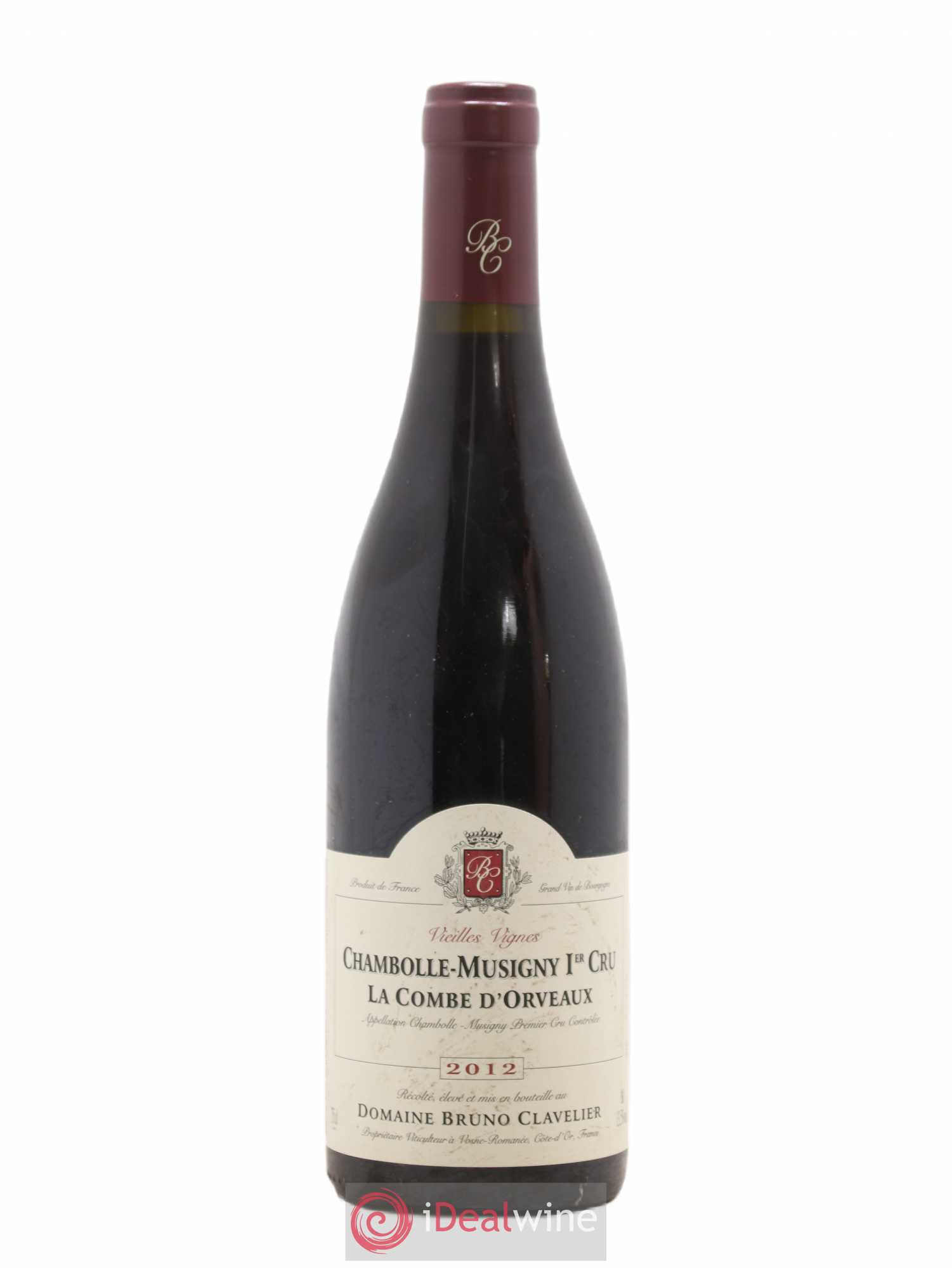 Chambolle-Musigny 1er Cru La Combe d'Orveaux Vieilles Vignes Bruno Clavelier 2012 - Lot de 1 bouteille - 0