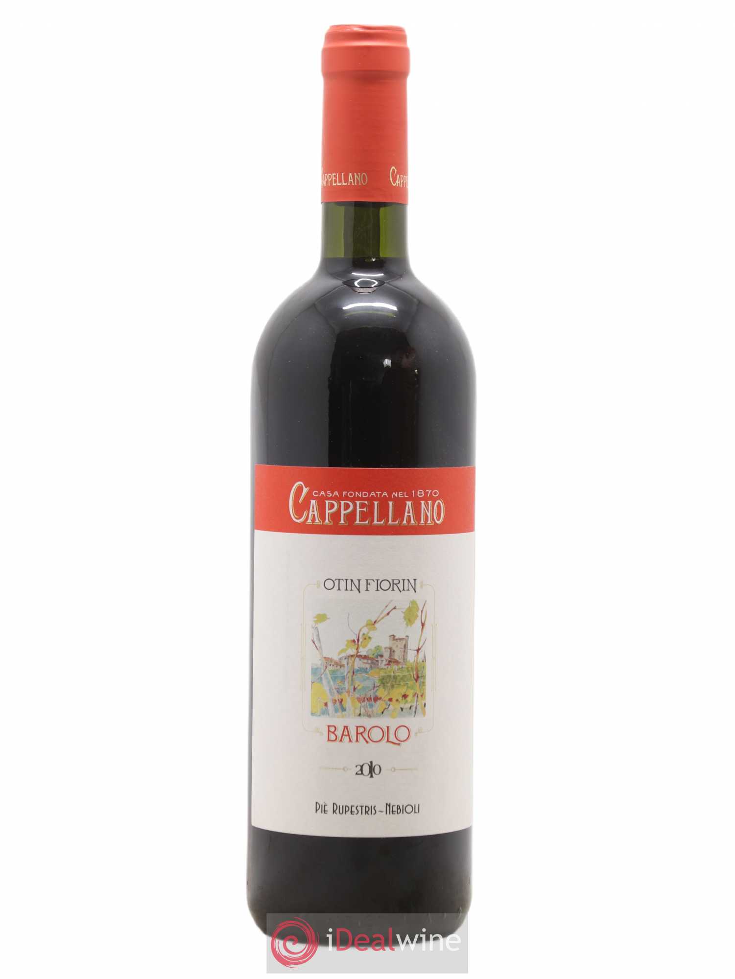 Barolo DOCG Pie Rupestris Cappellano Otin Fiorin 2010 - Lot de 1 bouteille - 0