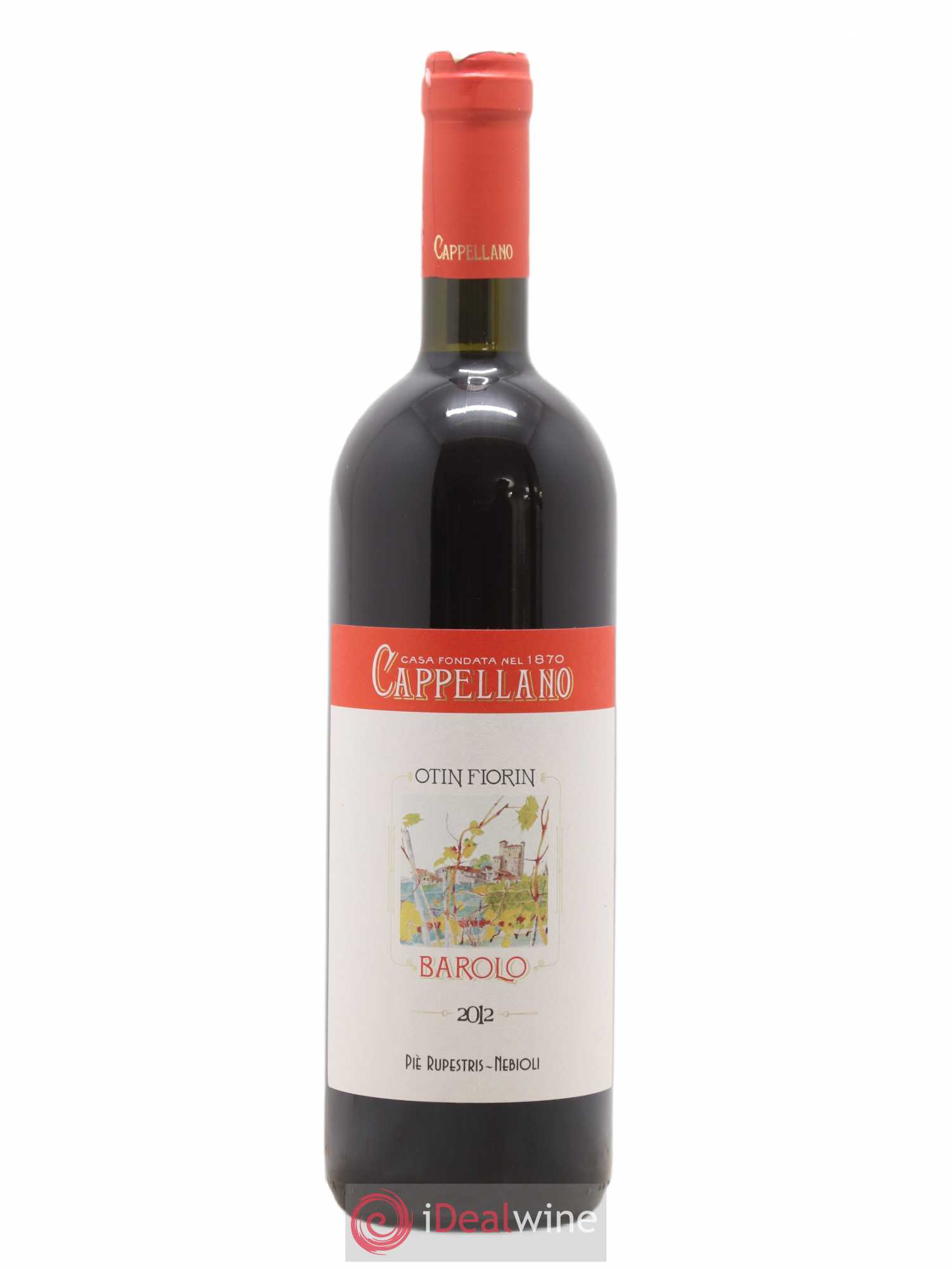 Barolo DOCG Pie Rupestris Cappellano Otin Fiorin 2012 - Lot de 1 bouteille - 0