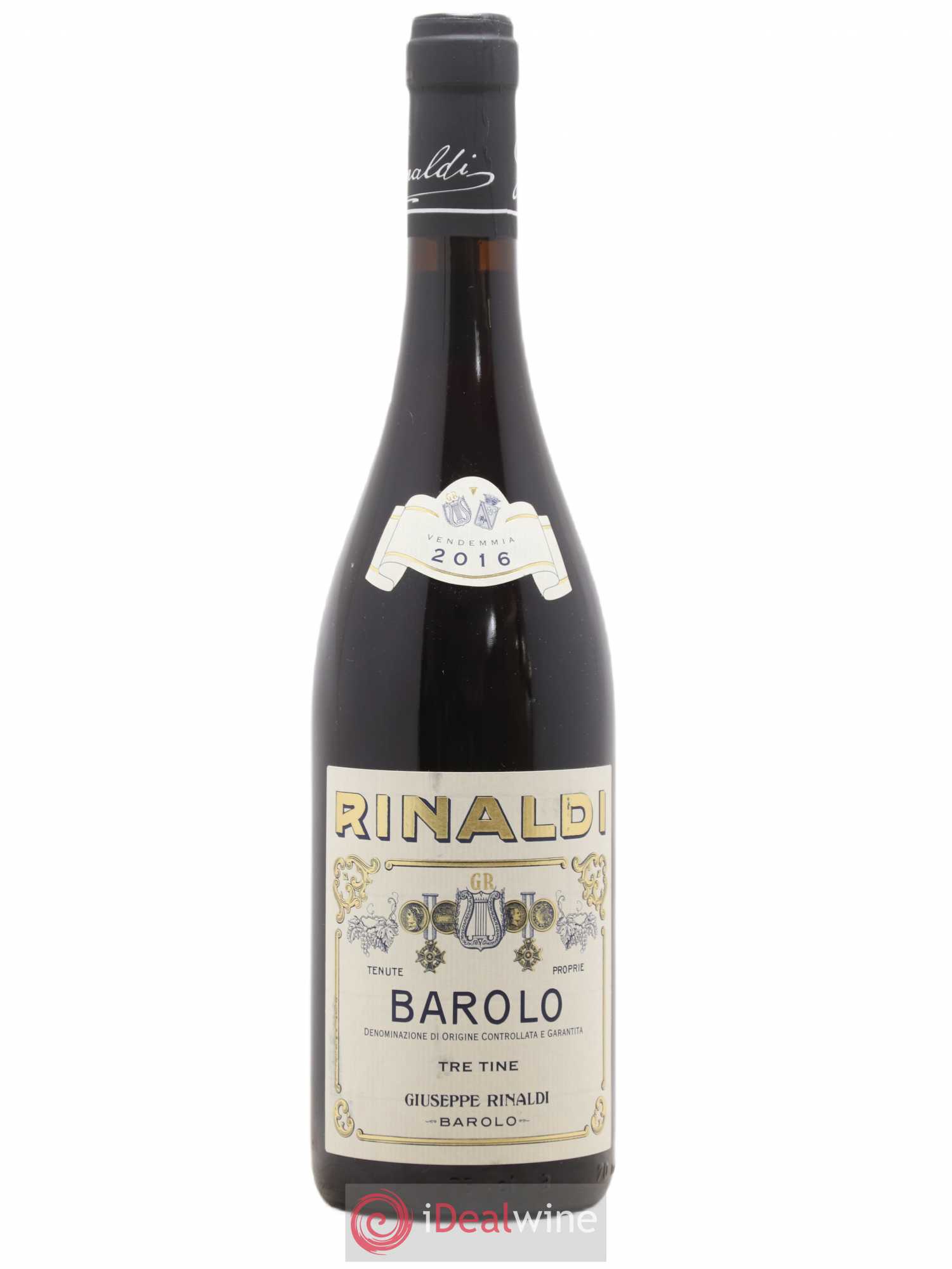 Barolo DOCG Tre Tine Giuseppe Rinaldi 2016 - Lot de 1 bouteille - 0