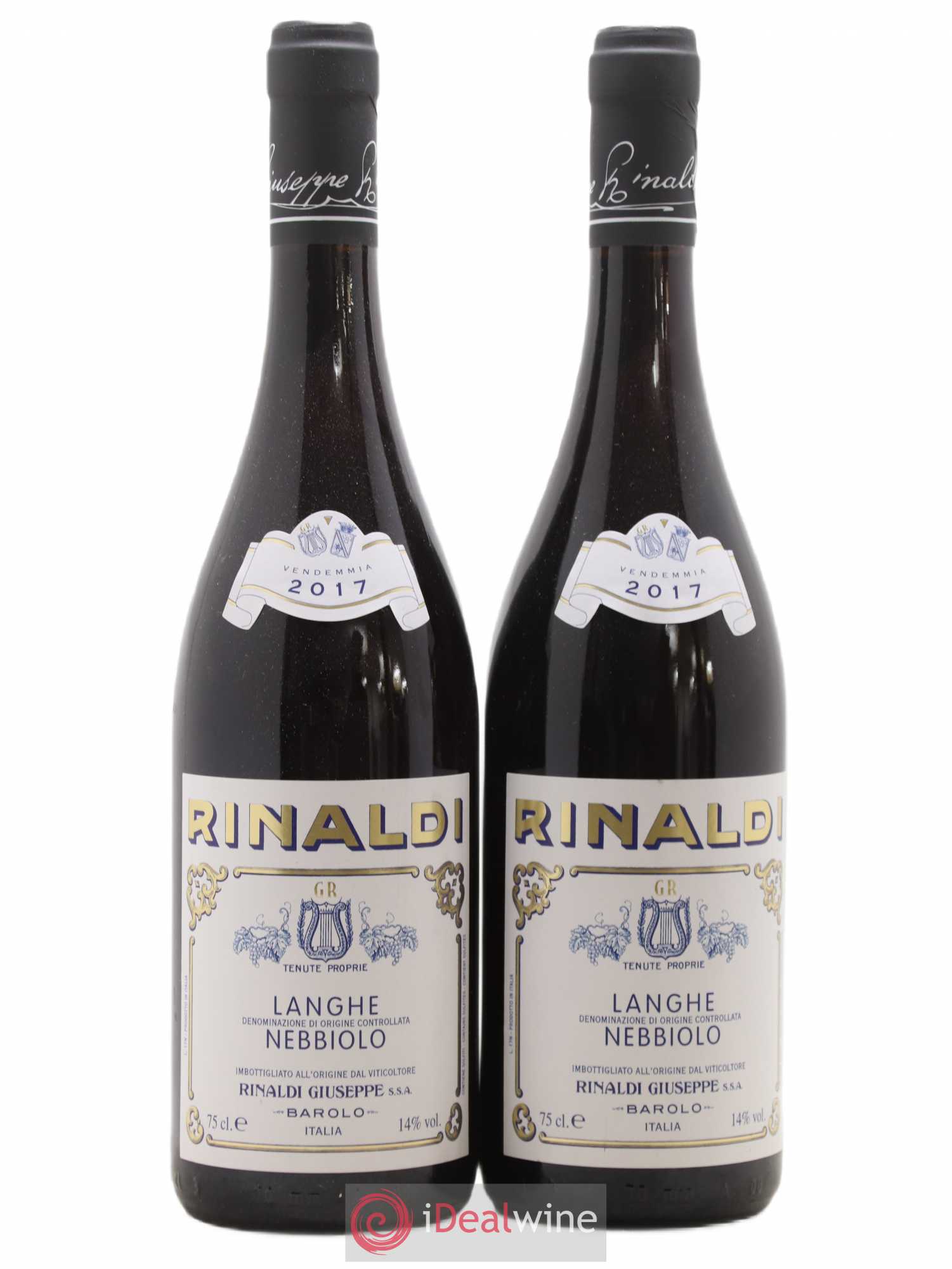 Langhe DOC Nebbiolo Giuseppe Rinaldi 2017 - Lot of 2 bottles - 0
