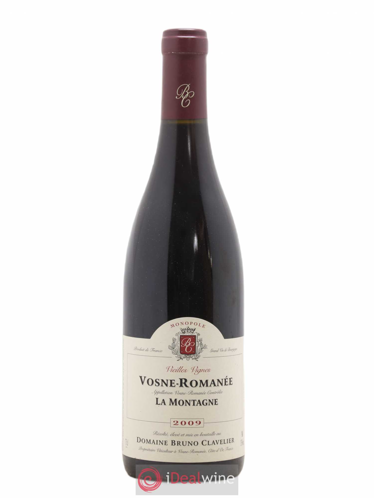 Vosne-Romanée La Montagne Vieilles Vignes Bruno Clavelier 2009 - Posten von 1 Flasche - 0