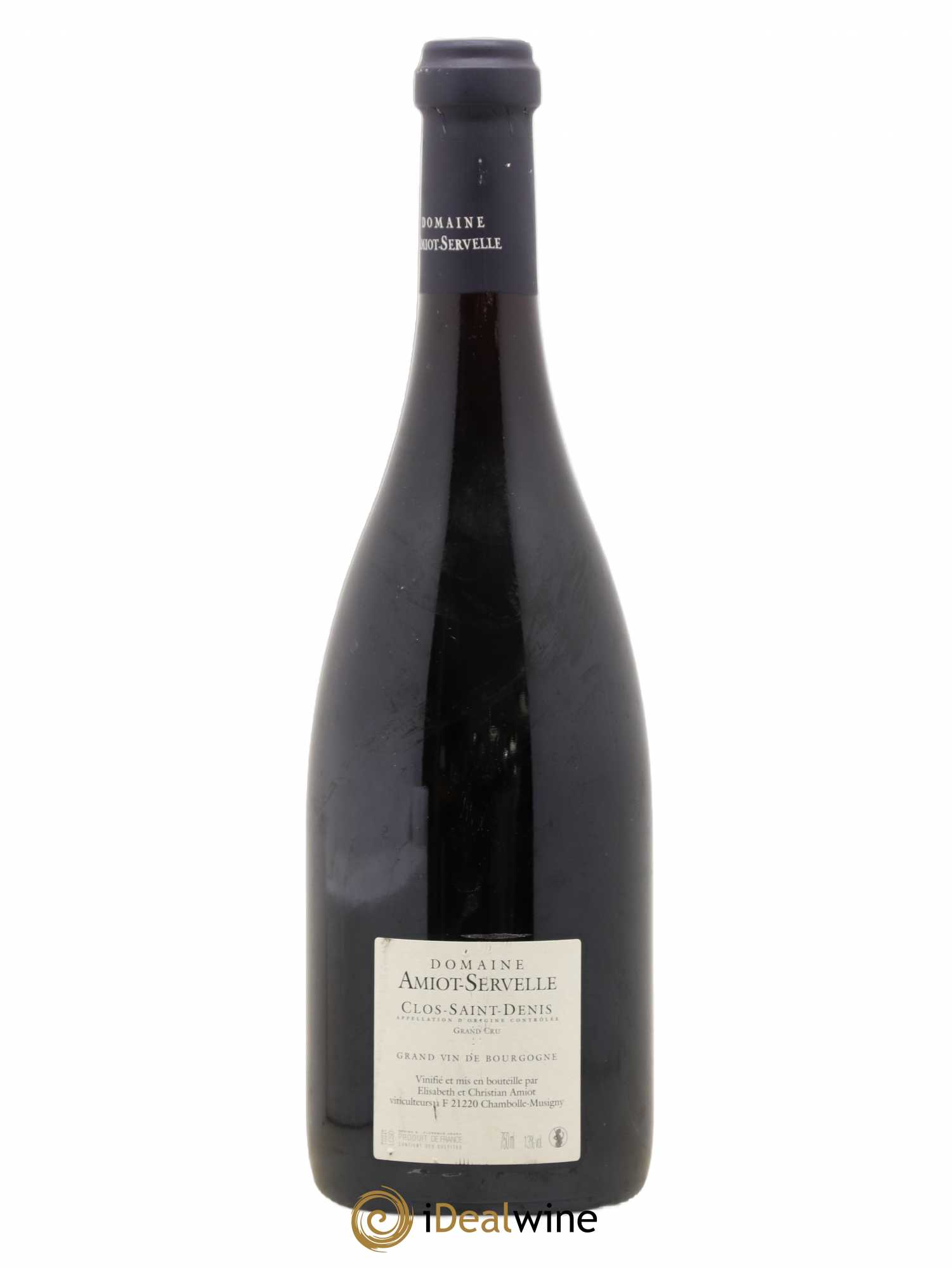 Clos Saint-Denis Grand Cru Amiot-Servelle 2010 - Lot de 1 bouteille - 1