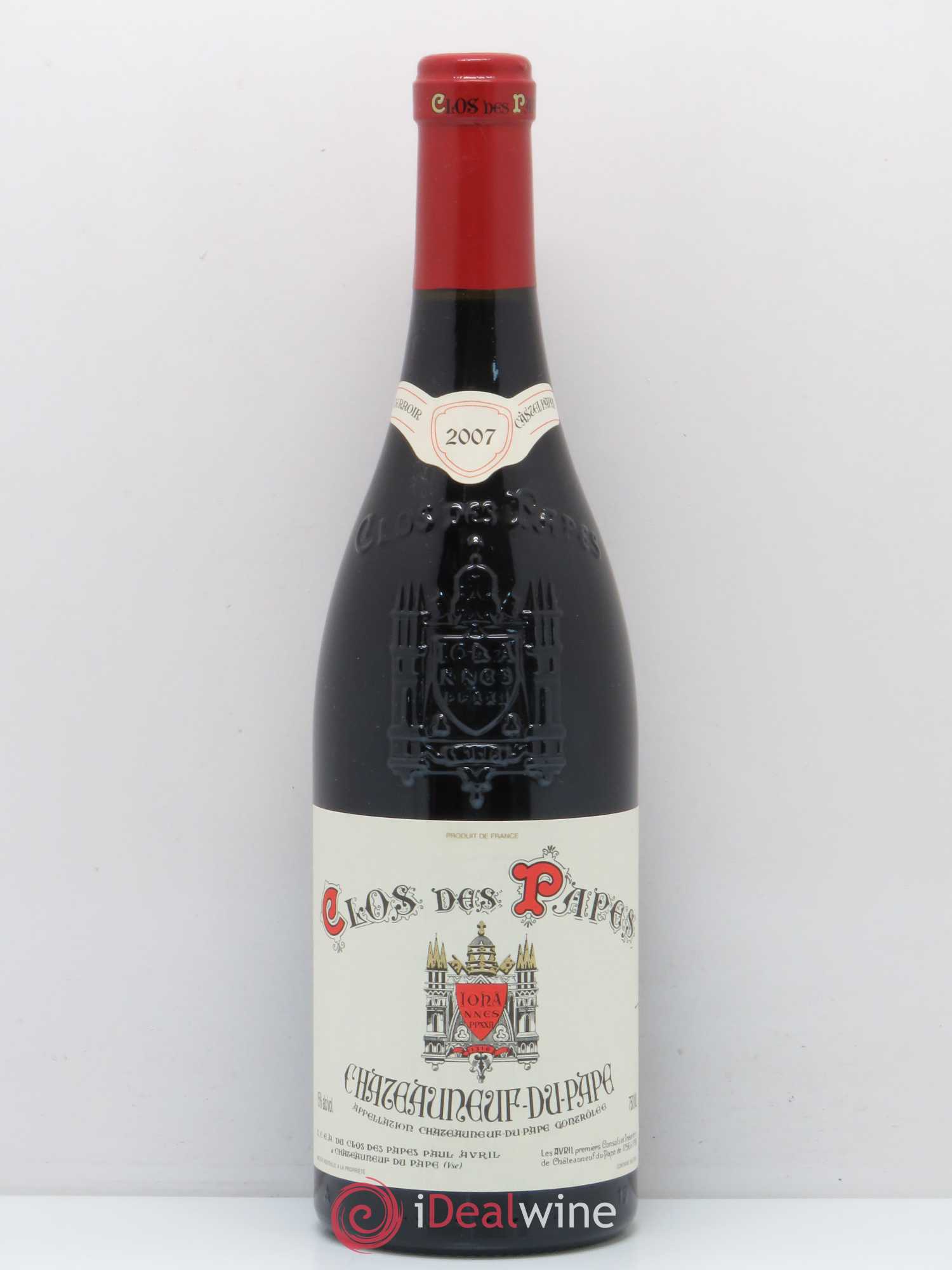 Châteauneuf-du-Pape Clos des Papes - Paul Avril 2007 - Lot de 1 bouteille - 0