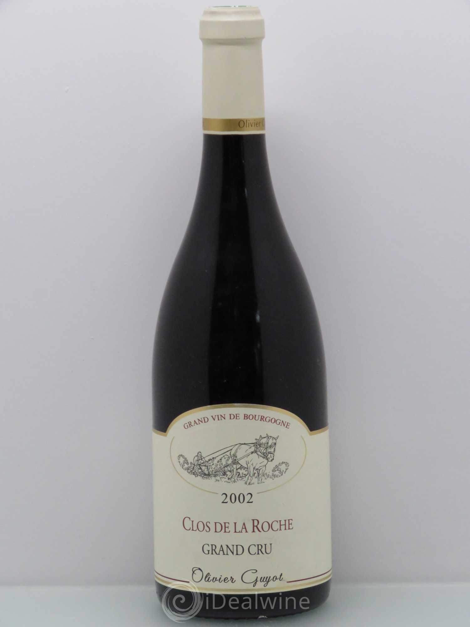 Clos de la Roche Grand Cru Olivier Guyot (Domaine de) 2002 - Lot de 1 bouteille - 0