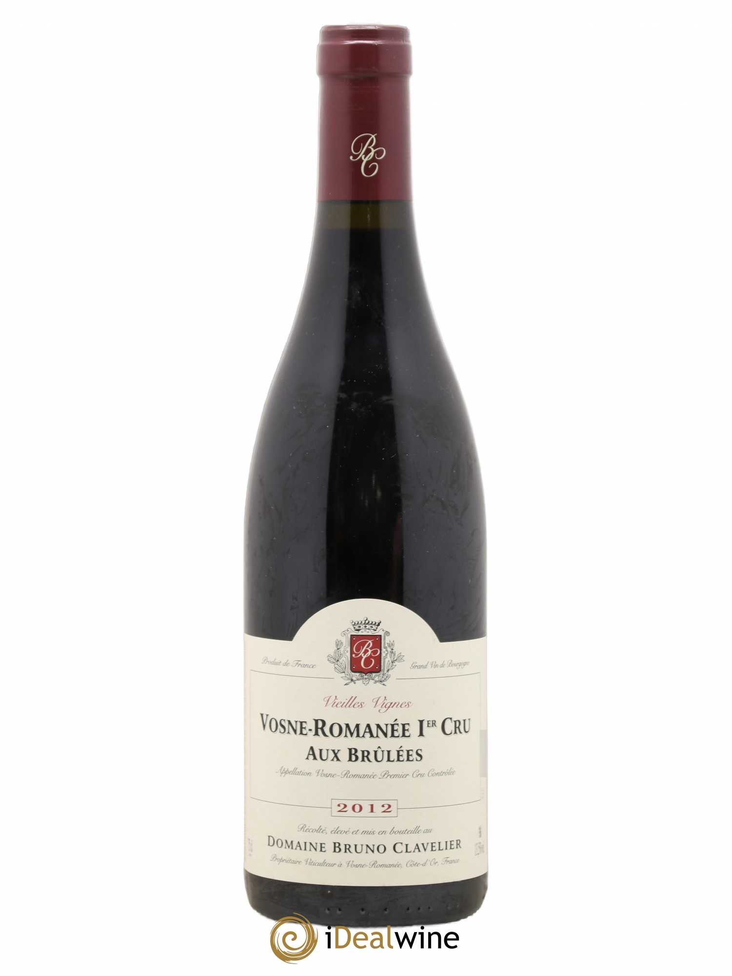 Vosne-Romanée 1er Cru Aux Brulées Vieilles Vignes Bruno Clavelier 2012 - Lot de 1 bouteille - 0