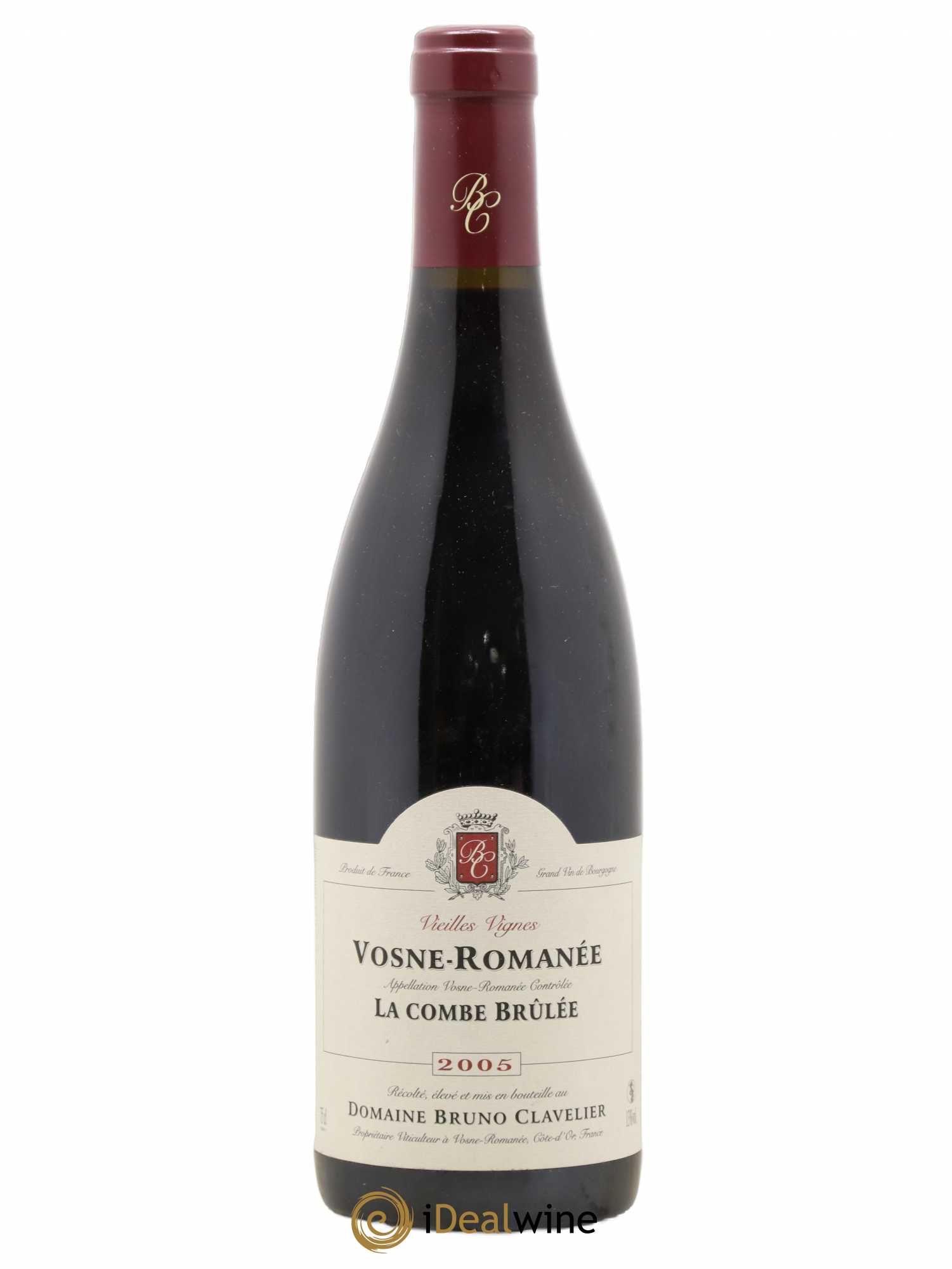 Vosne-Romanée Vieilles vignes La Combe Brûlée Bruno Clavelier 2005 - Lot de 1 bouteille - 0