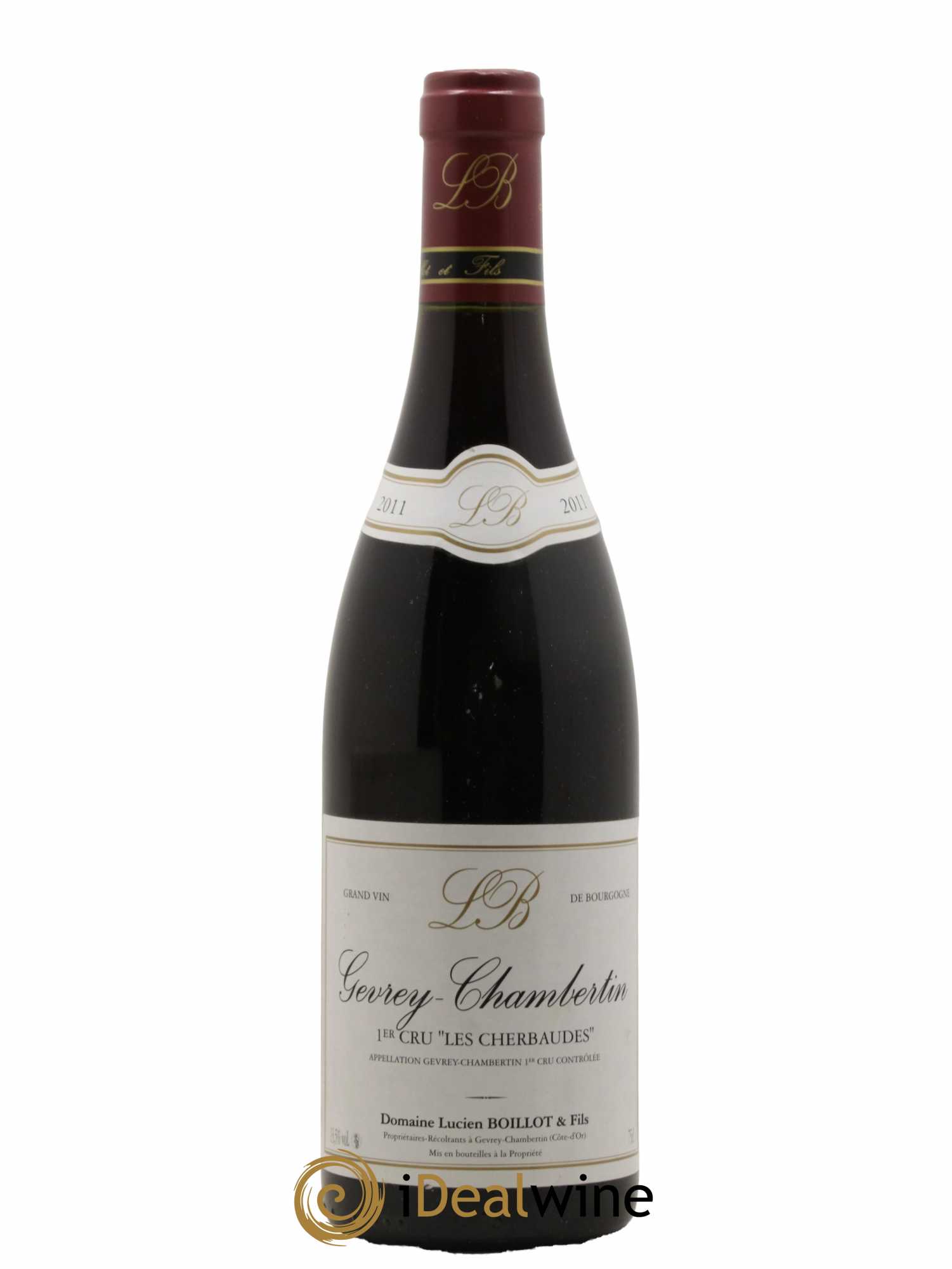Gevrey-Chambertin 1er Cru Les Cherbaudes Lucien Boillot & Fils (Domaine) 2011 - Lot de 1 bouteille - 0
