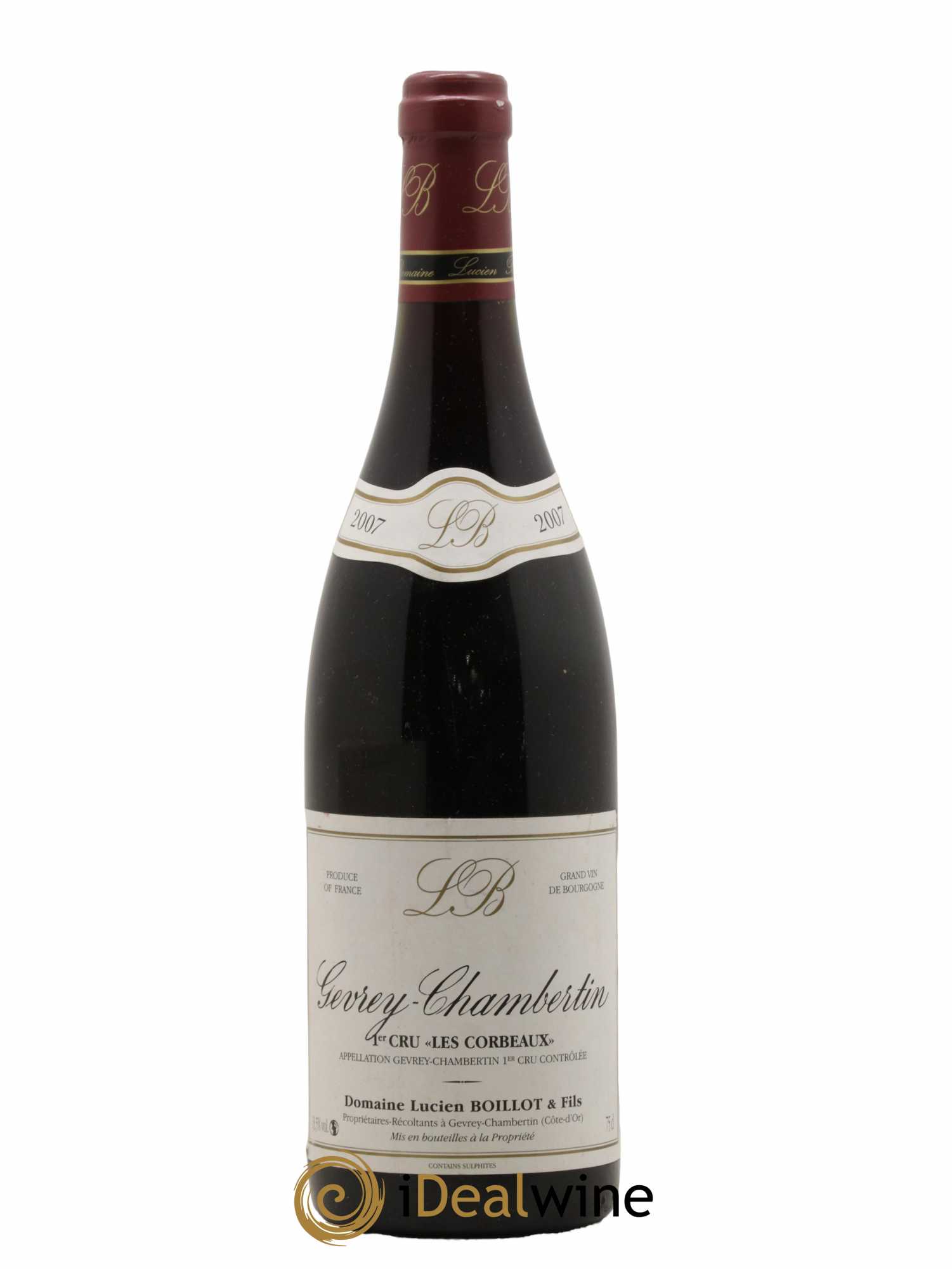 Gevrey-Chambertin 1er Cru Les Corbeaux Lucien Boillot & Fils (Domaine) 2007 - Lot de 1 bouteille - 0
