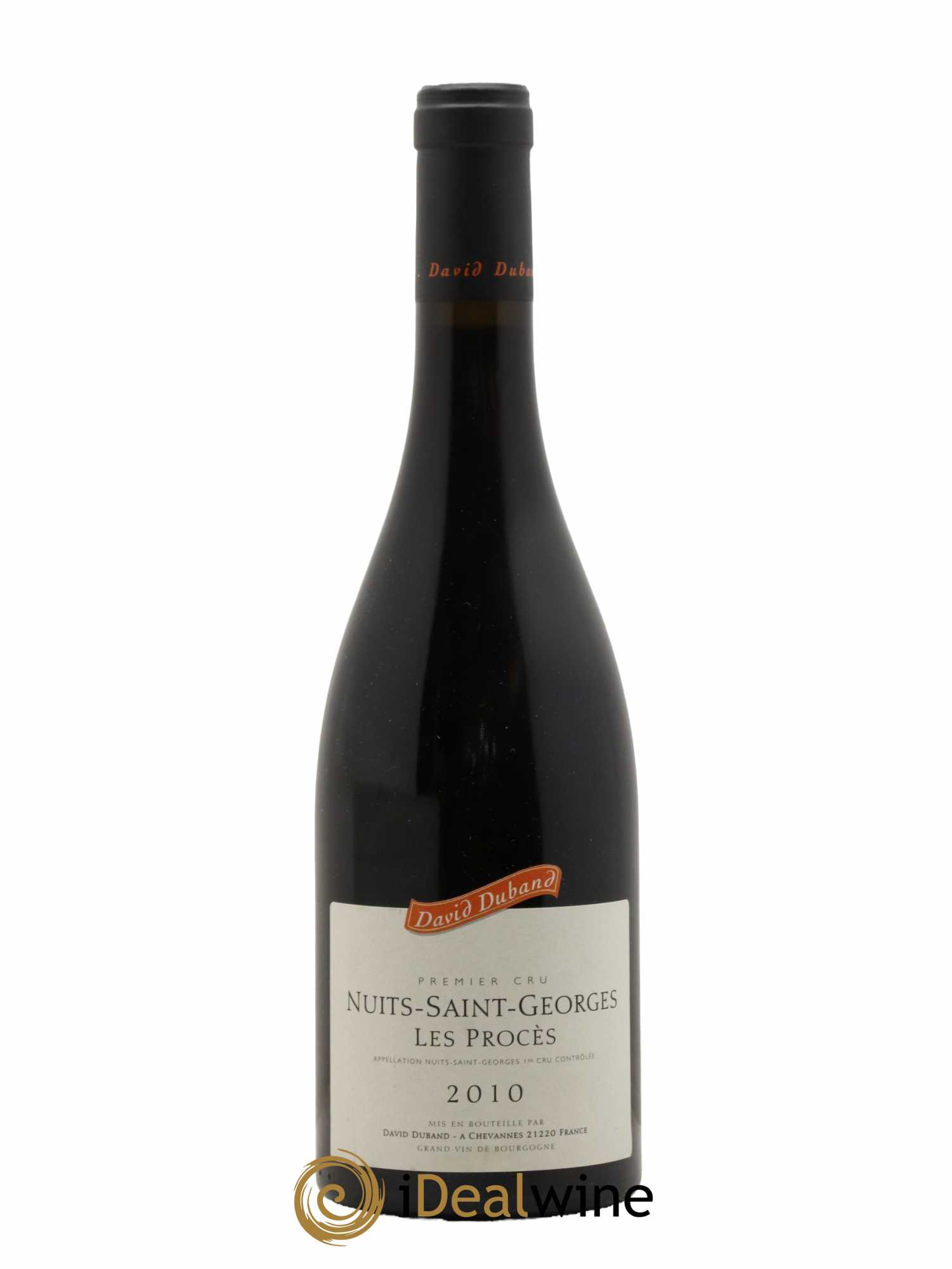 Nuits-Saint-Georges 1er Cru Les Procès David Duband (Domaine) 2010 - Lot de 1 bouteille - 0