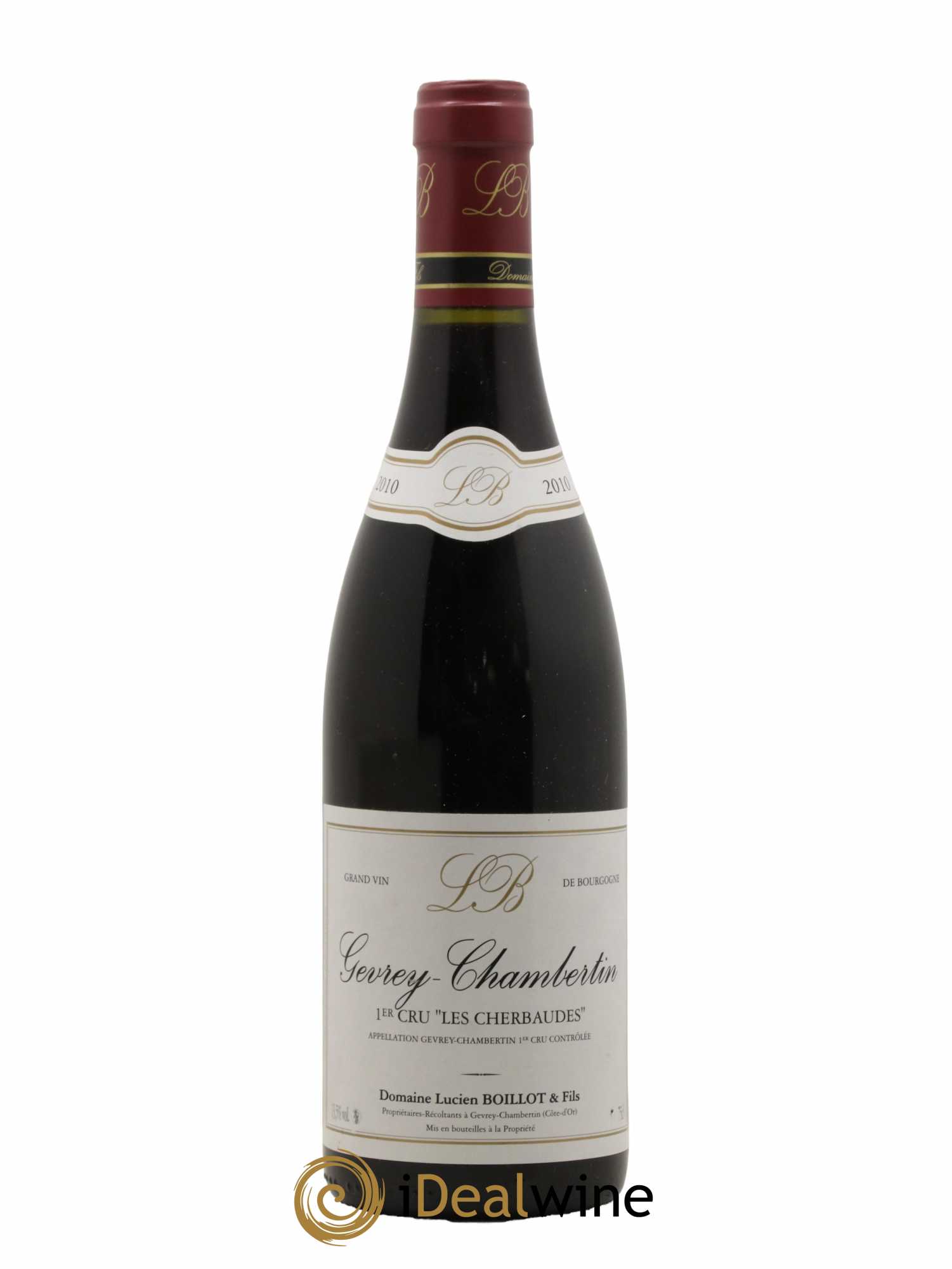 Gevrey-Chambertin 1er Cru Les Cherbaudes Lucien Boillot & Fils (Domaine) 2010 - Lot de 1 bouteille - 0