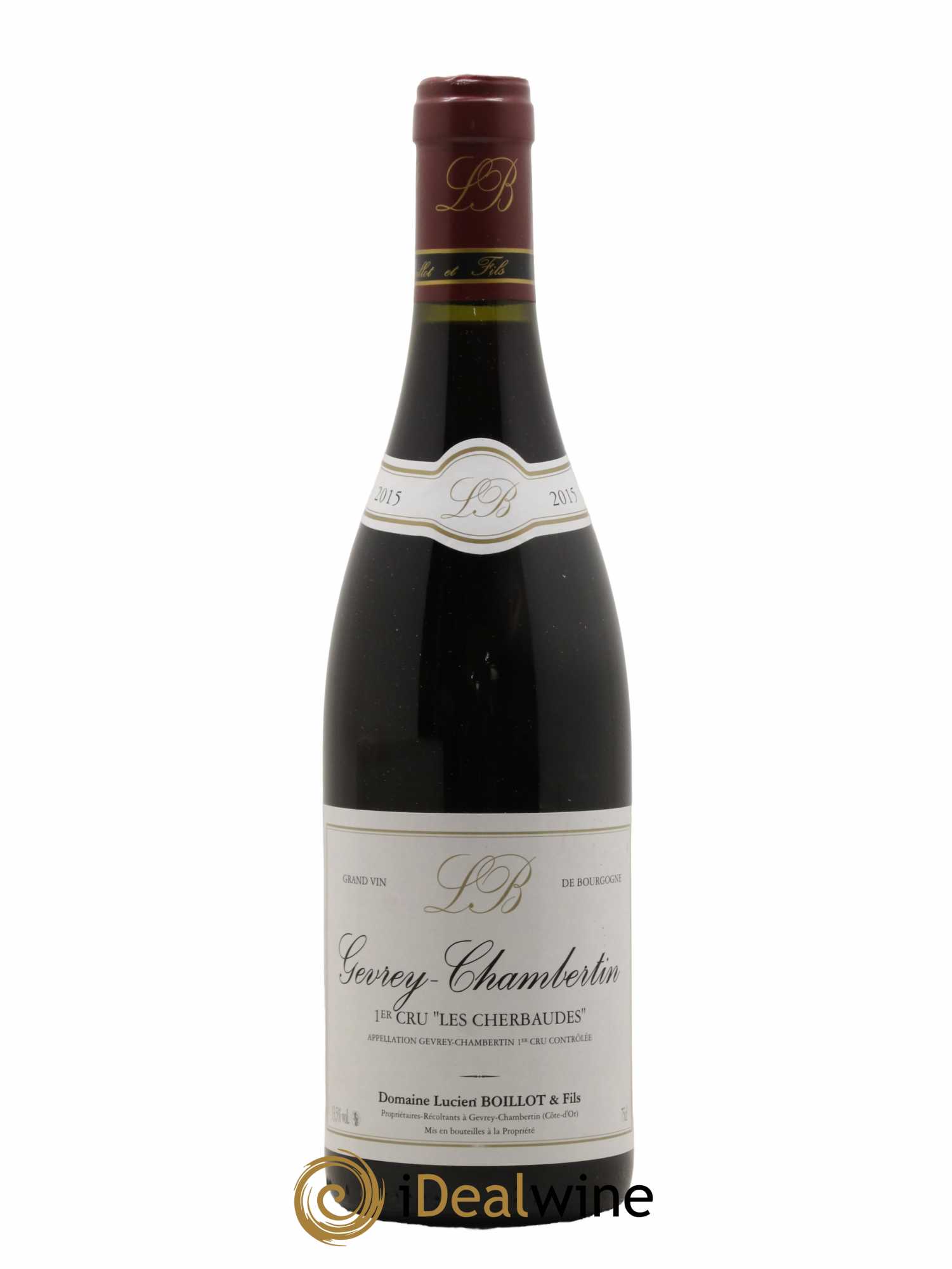 Gevrey-Chambertin 1er Cru Les Cherbaudes Lucien Boillot & Fils (Domaine) 2015 - Lot de 1 bouteille - 0