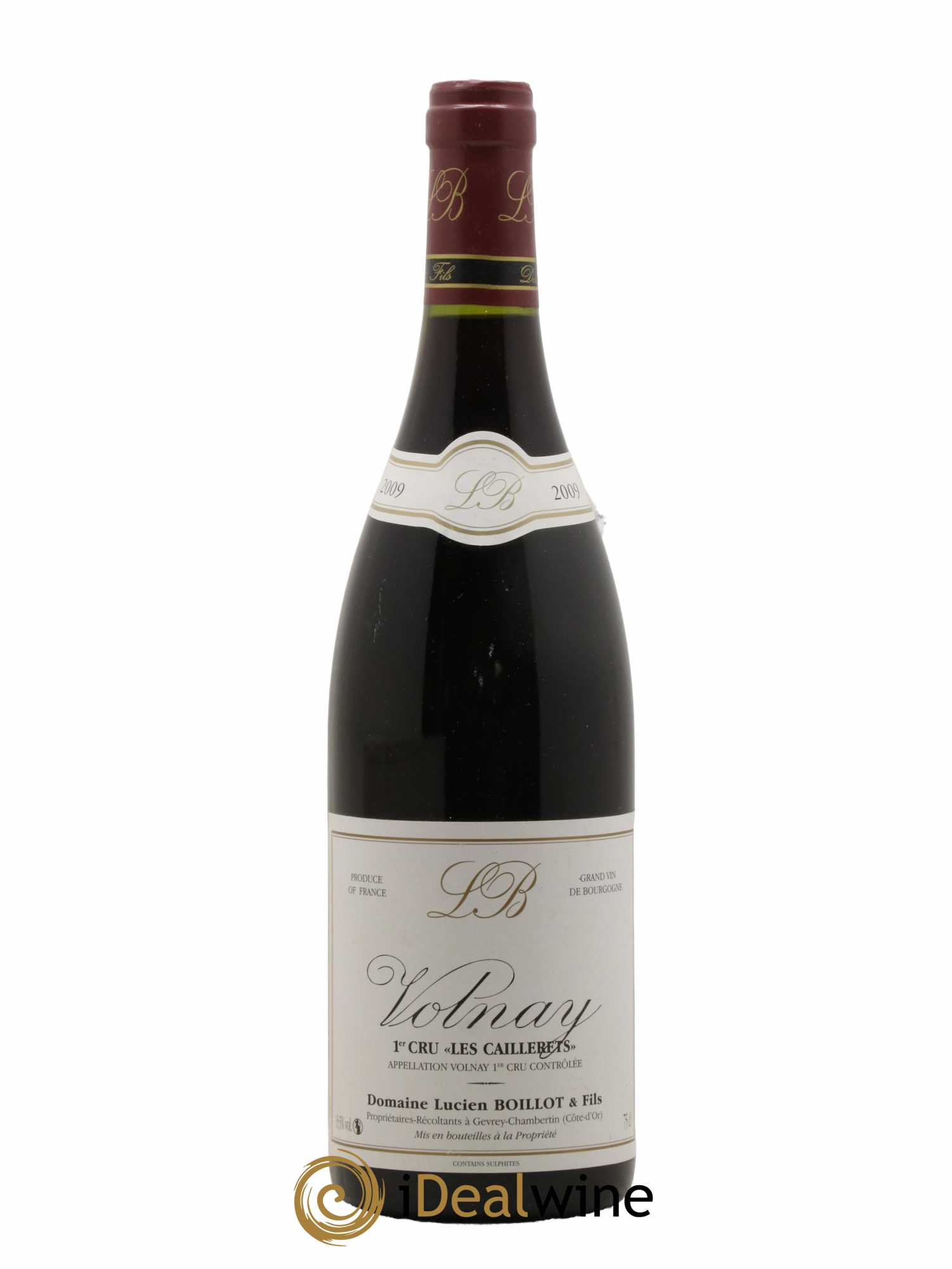 Volnay 1er Cru Les Caillerets Lucien Boillot & Fils (Domaine) 2009 - Lot de 1 bouteille - 0