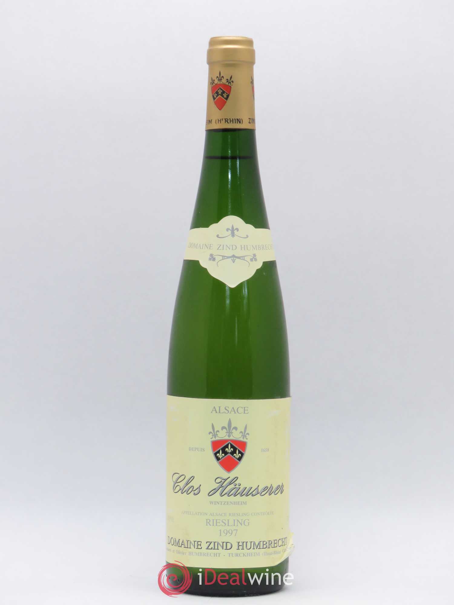 Alsace Riesling Clos Hauserer Zind-Humbrecht (Domaine) 1997 - Lot de 1 bouteille - 0
