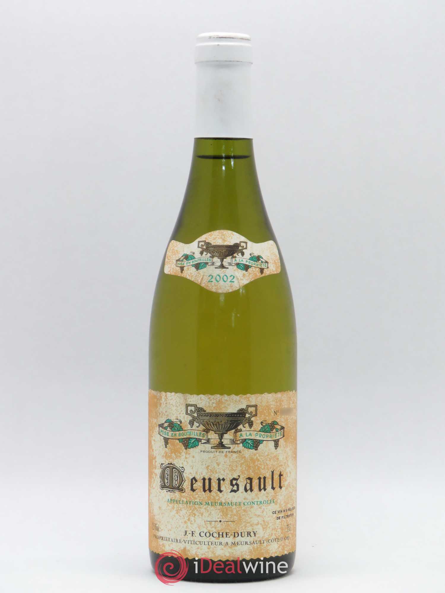 Meursault Coche Dury (Domaine) 2002 - Lot de 1 bouteille - 0