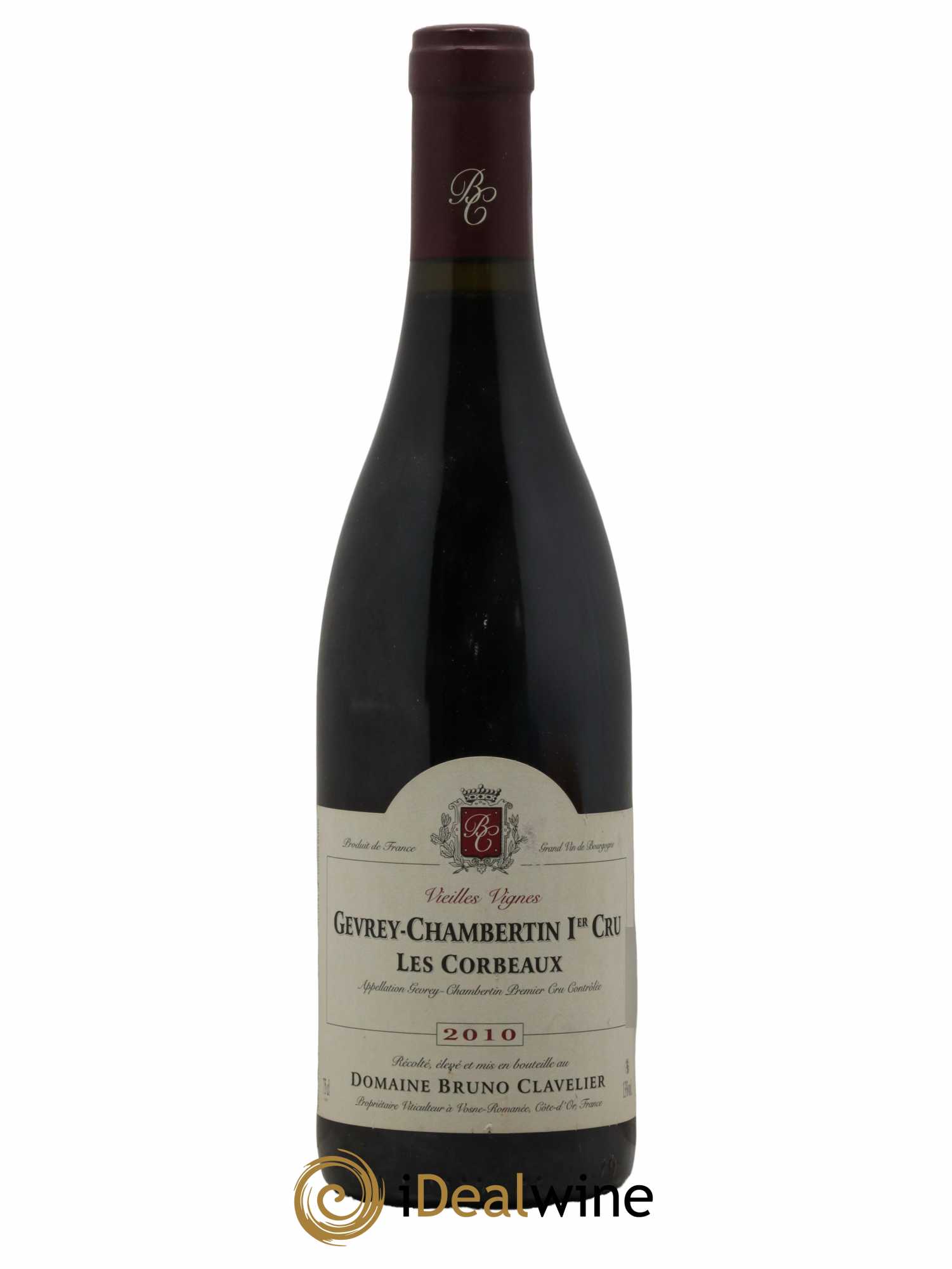 Gevrey-Chambertin 1er Cru Les Corbeaux Vieilles Vignes Bruno Clavelier 2010 - Lot de 1 bouteille - 0