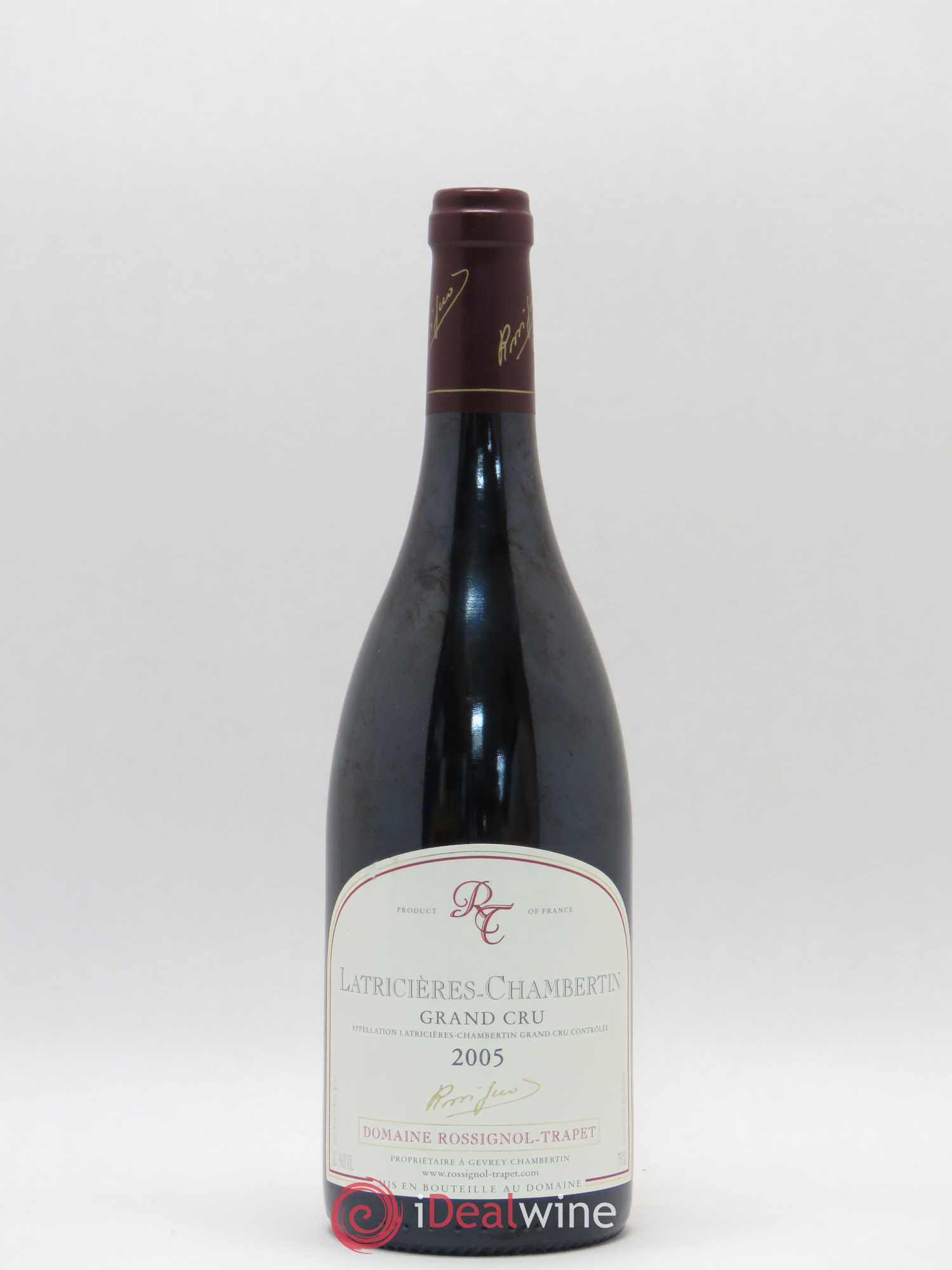 Latricières-Chambertin Grand Cru Rossignol-Trapet (Domaine) 2005 - Lot de 1 bouteille - 0