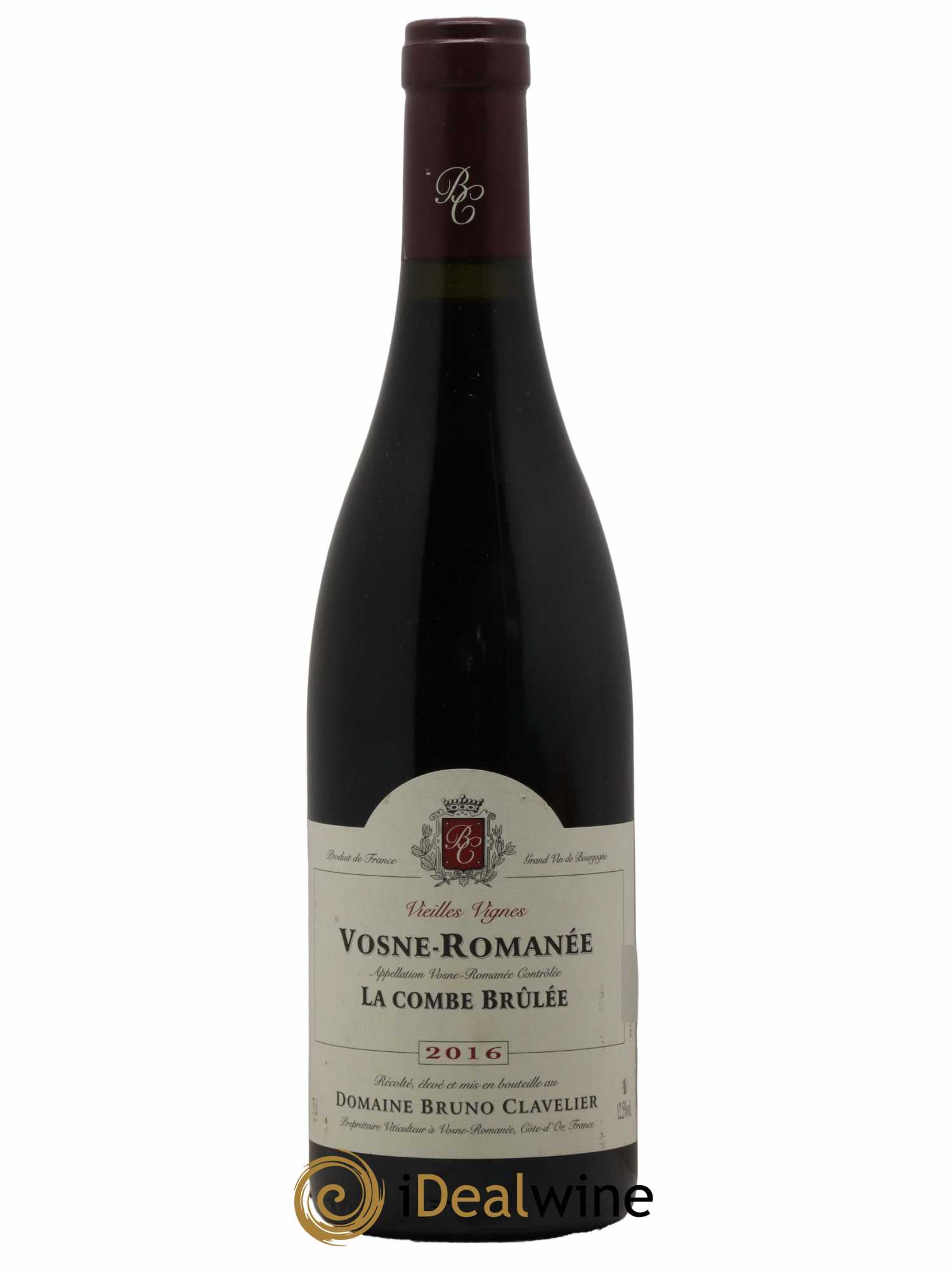 Vosne-Romanée Vieilles vignes La Combe Brûlée Bruno Clavelier 2016 - Lot de 1 bouteille - 0