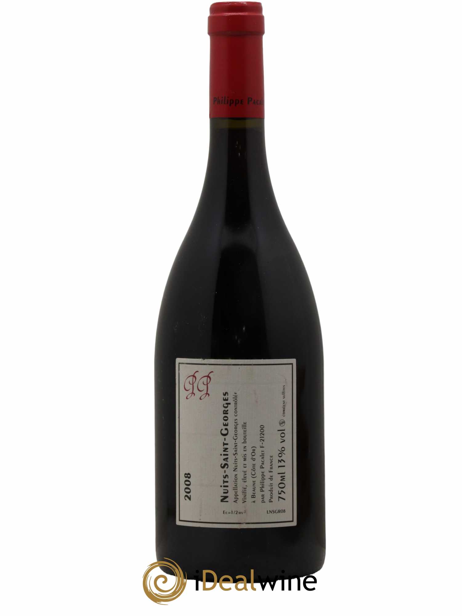 Nuits-Saint-Georges Philippe Pacalet 2008 - Lot de 1 bouteille - 1