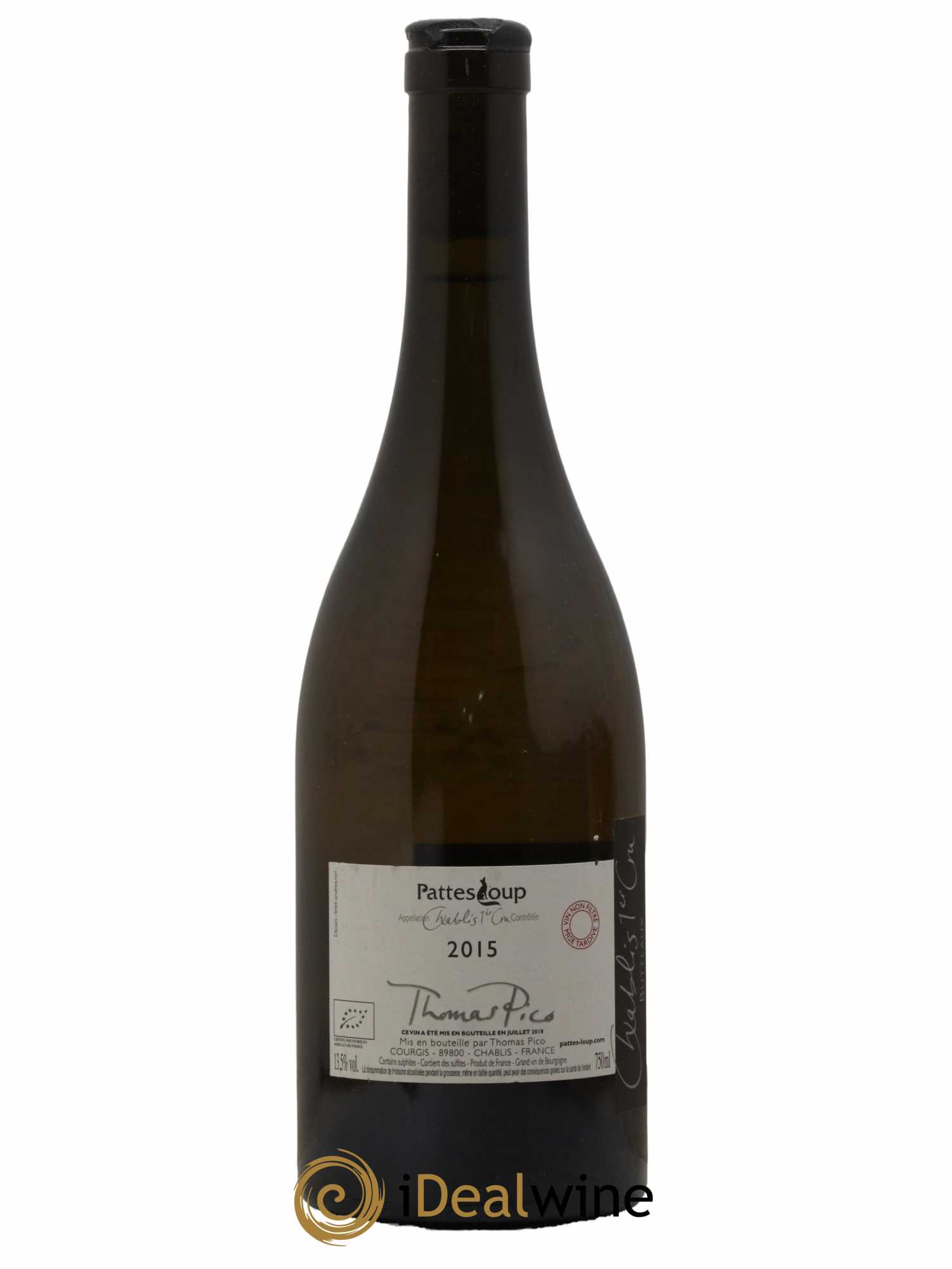 Chablis 1er Cru Butteaux Pattes Loup (Domaine) 2015 - Lot of 1 bottle - 1