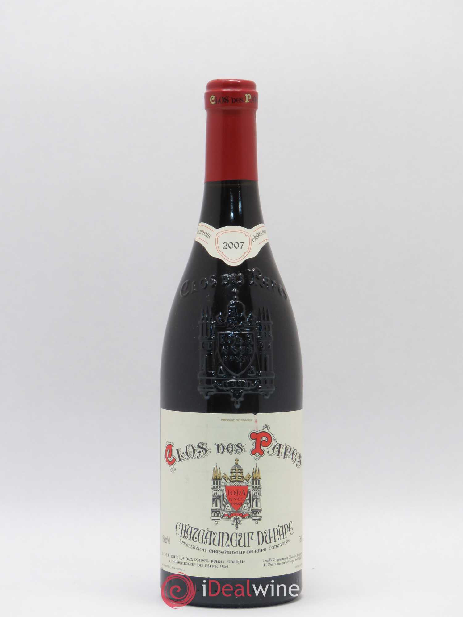 Châteauneuf-du-Pape Clos des Papes - Paul Avril 2007 - Lot de 1 bouteille - 0