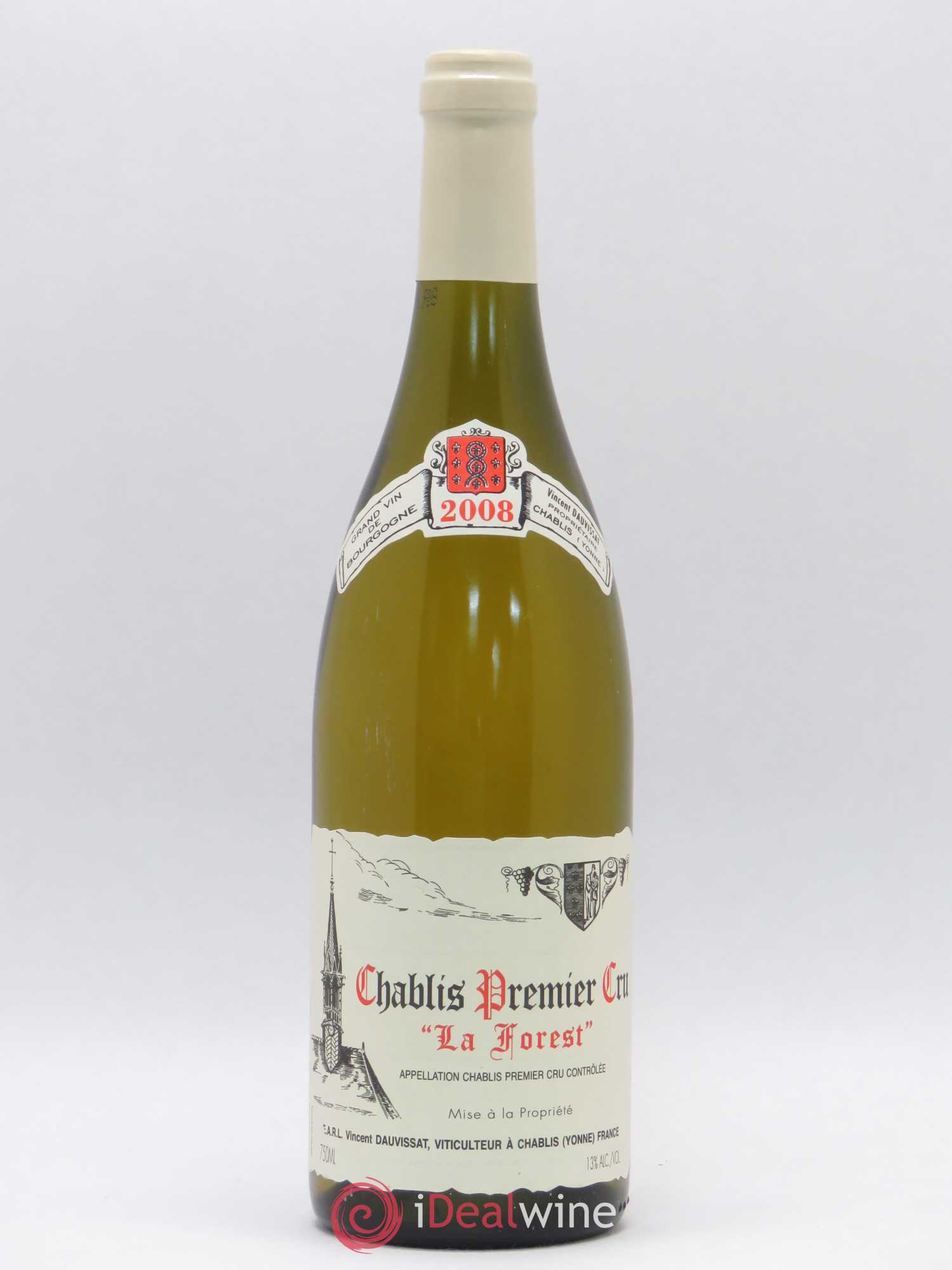 Chablis 1er Cru La Forest Vincent Dauvissat (Domaine) 2008 - Lot de 1 bouteille - 0