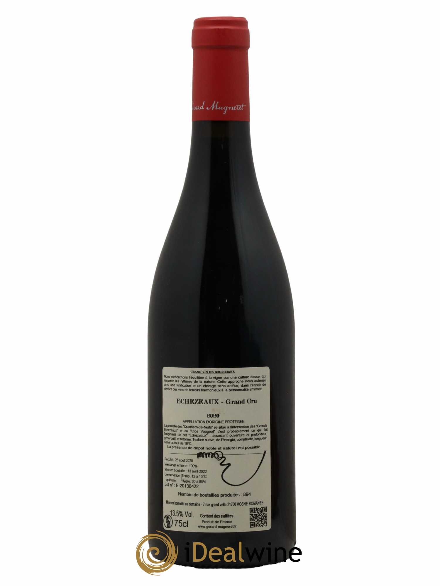 Echezeaux Grand Cru Gérard Mugneret 2020 - Lot de 1 bouteille - 1