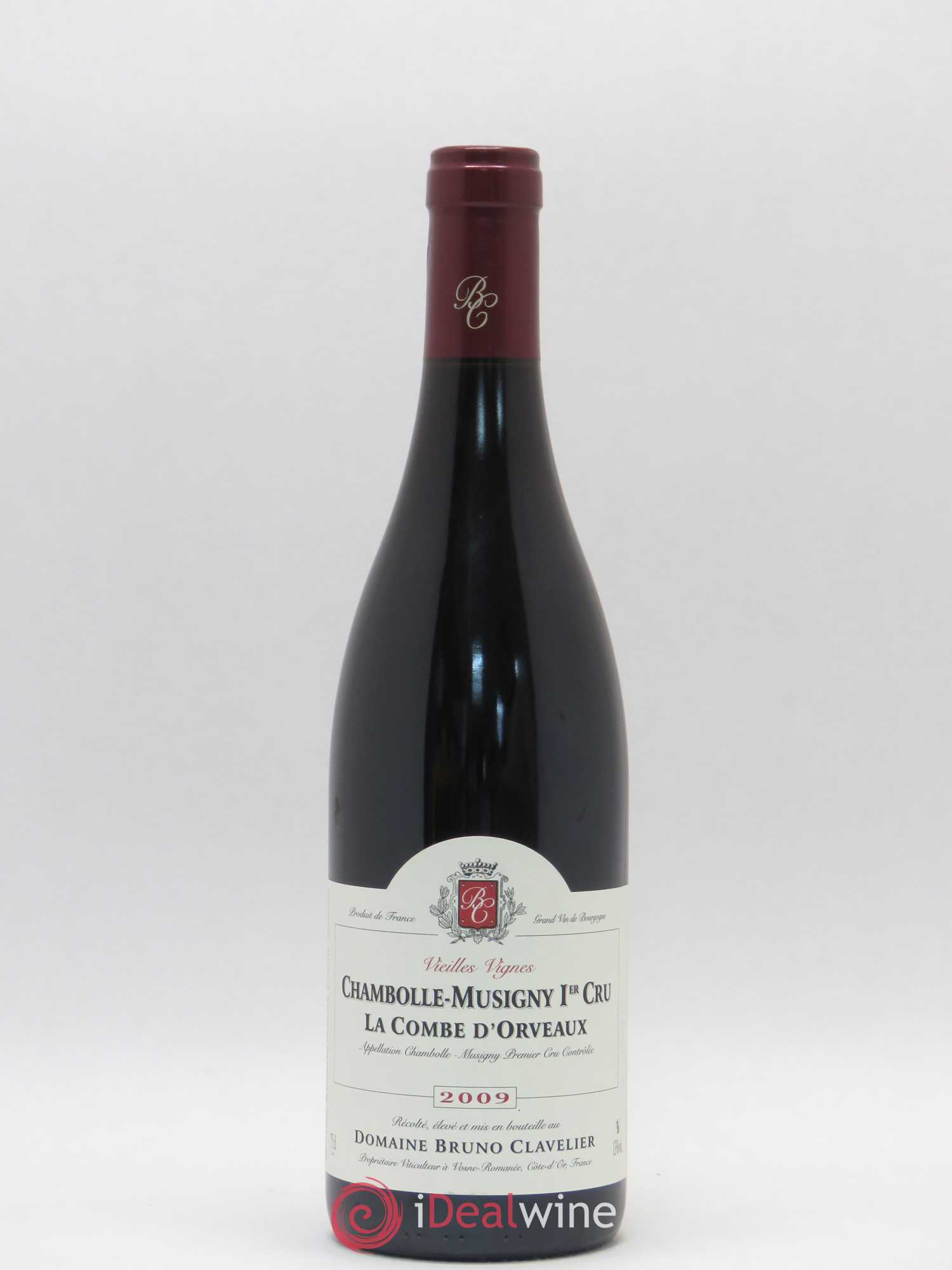Chambolle-Musigny 1er Cru La Combe d'Orveaux Vieilles Vignes Bruno Clavelier 2009 - Lot de 1 bouteille - 0