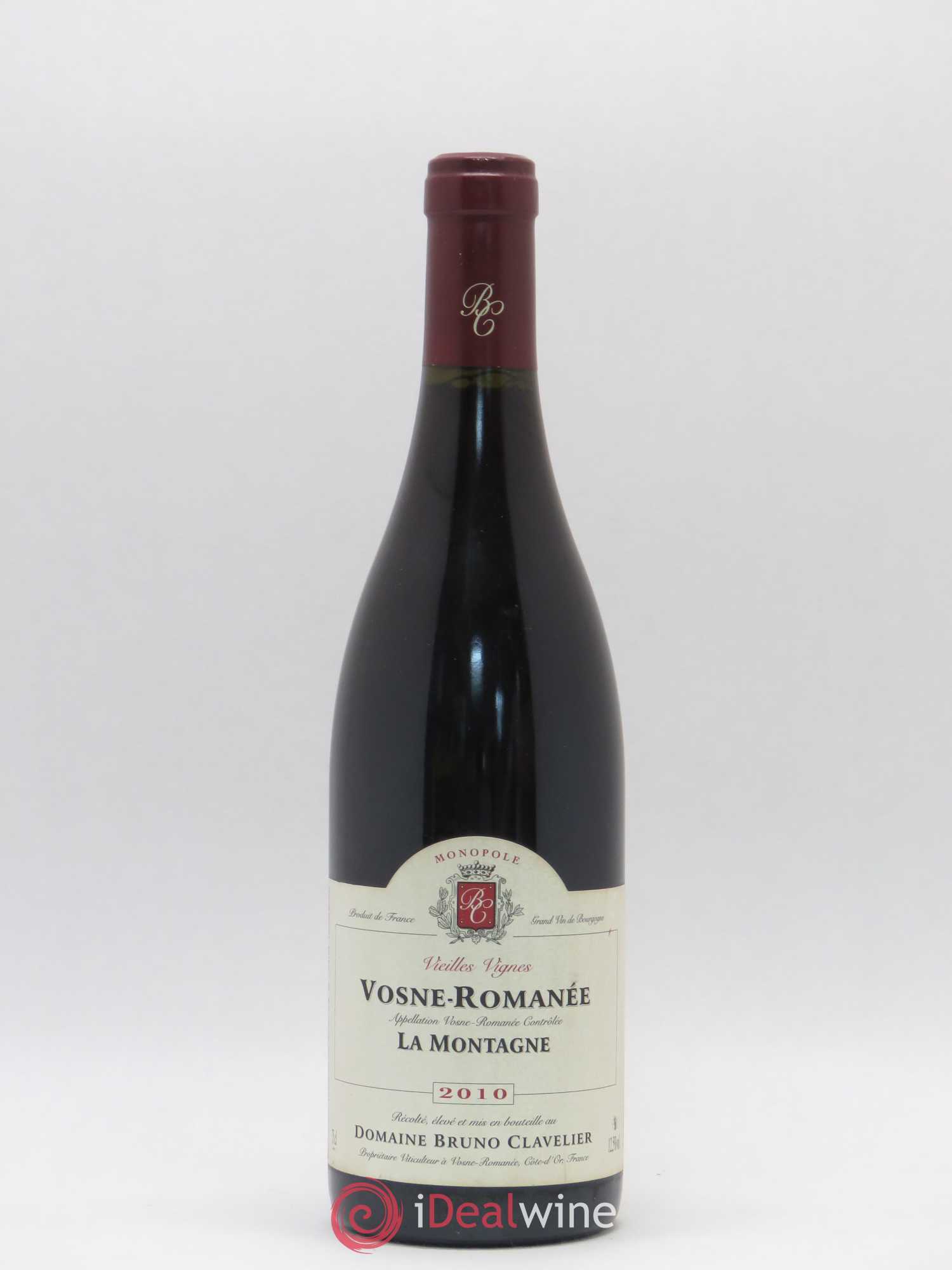 Vosne-Romanée La Montagne Vieilles Vignes Bruno Clavelier 2010 - Posten von 1 Flasche - 0