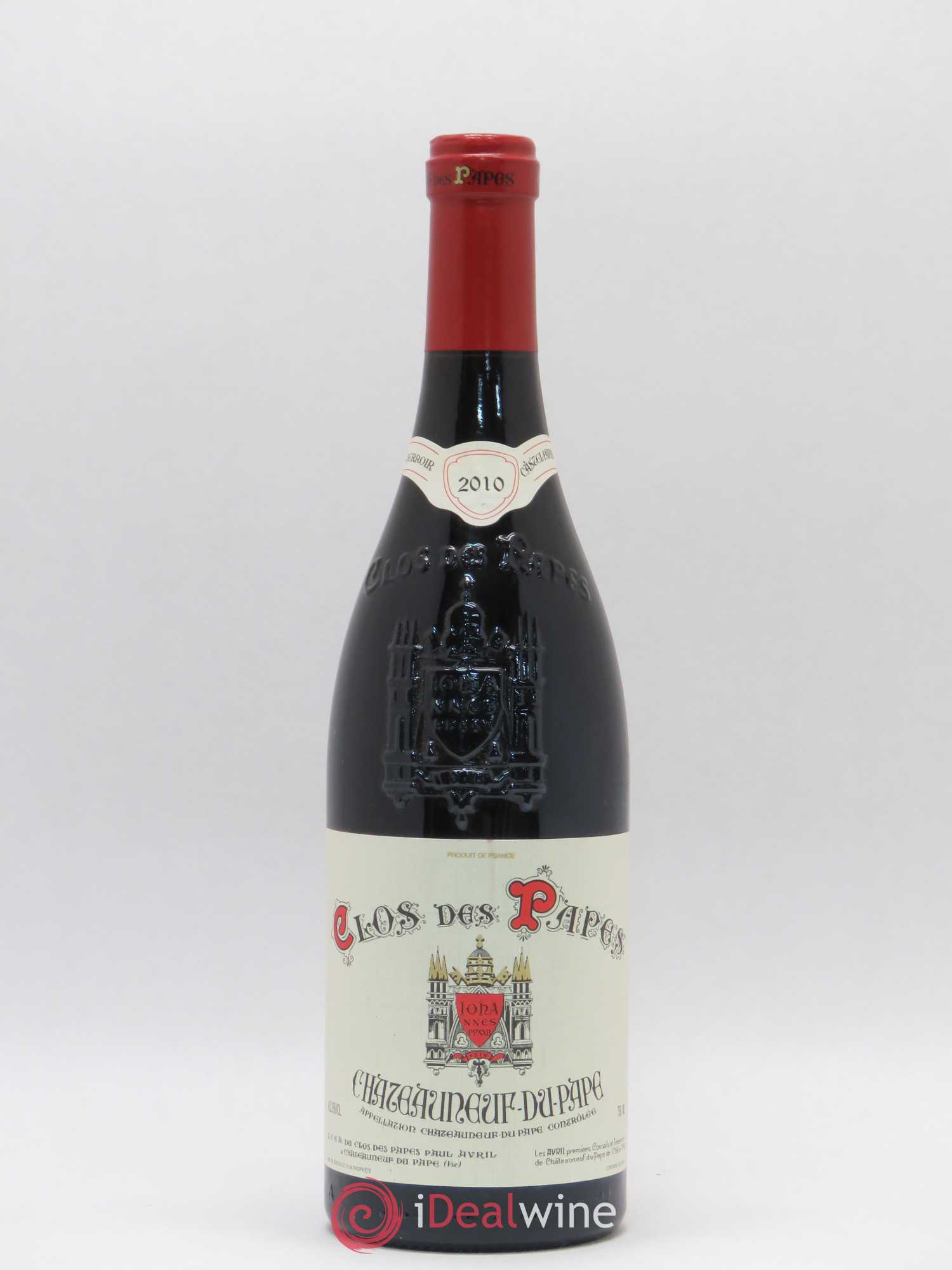 Châteauneuf-du-Pape Clos des Papes - Paul Avril 2010 - Lot de 1 bouteille - 0