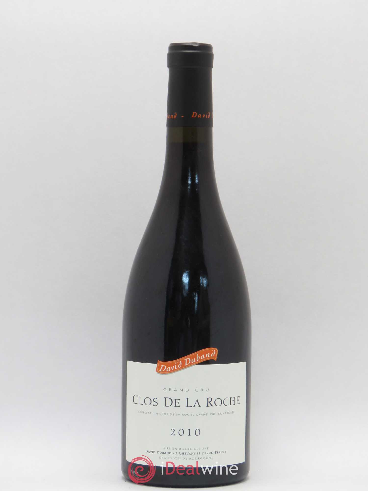 Clos de la Roche Grand Cru David Duband (Domaine) 2010 - Lot de 1 bouteille - 0