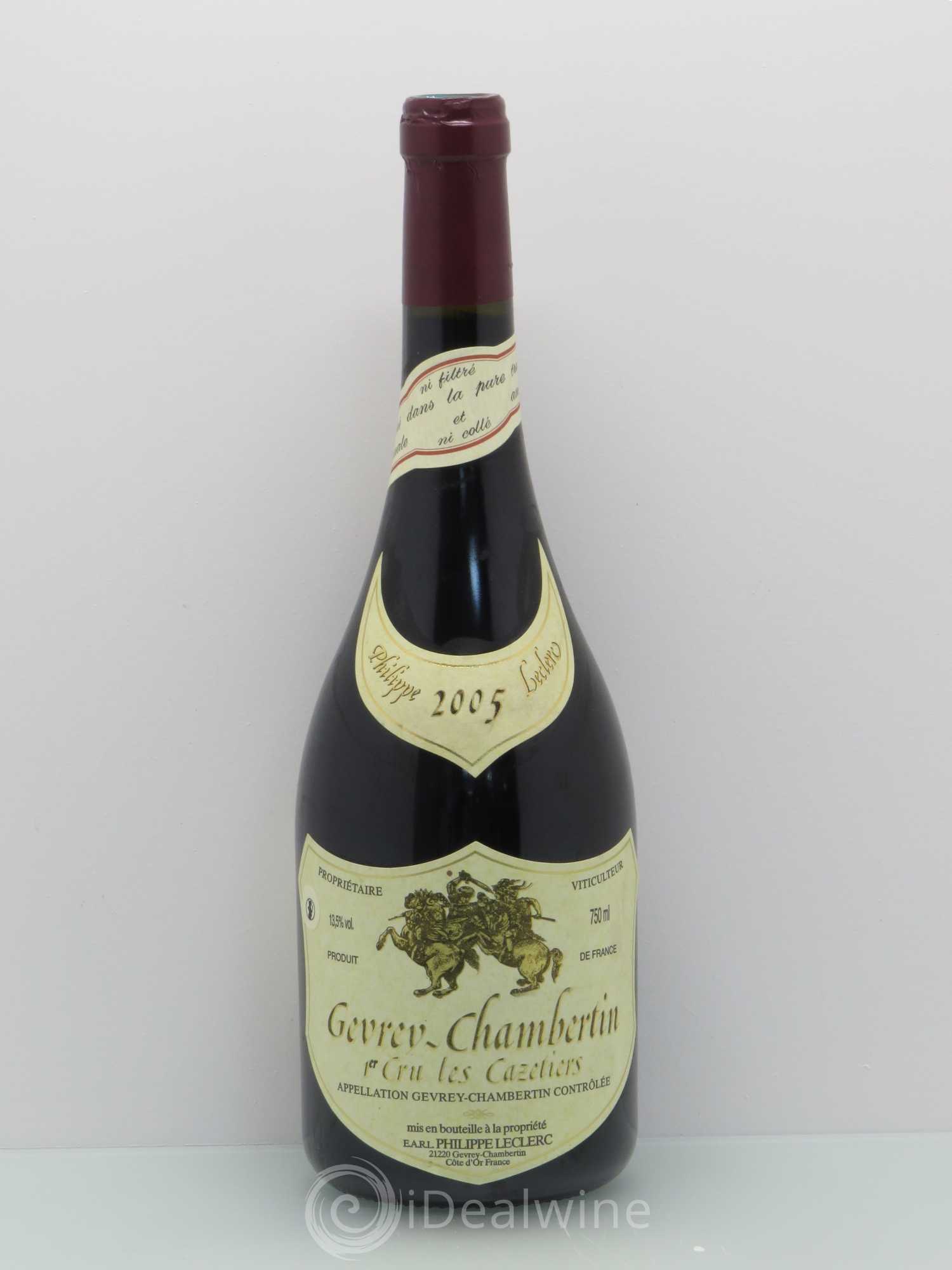 Gevrey-Chambertin 1er Cru Les Cazetiers Philippe Leclerc 2005 - Posten von 1 Flasche - 0