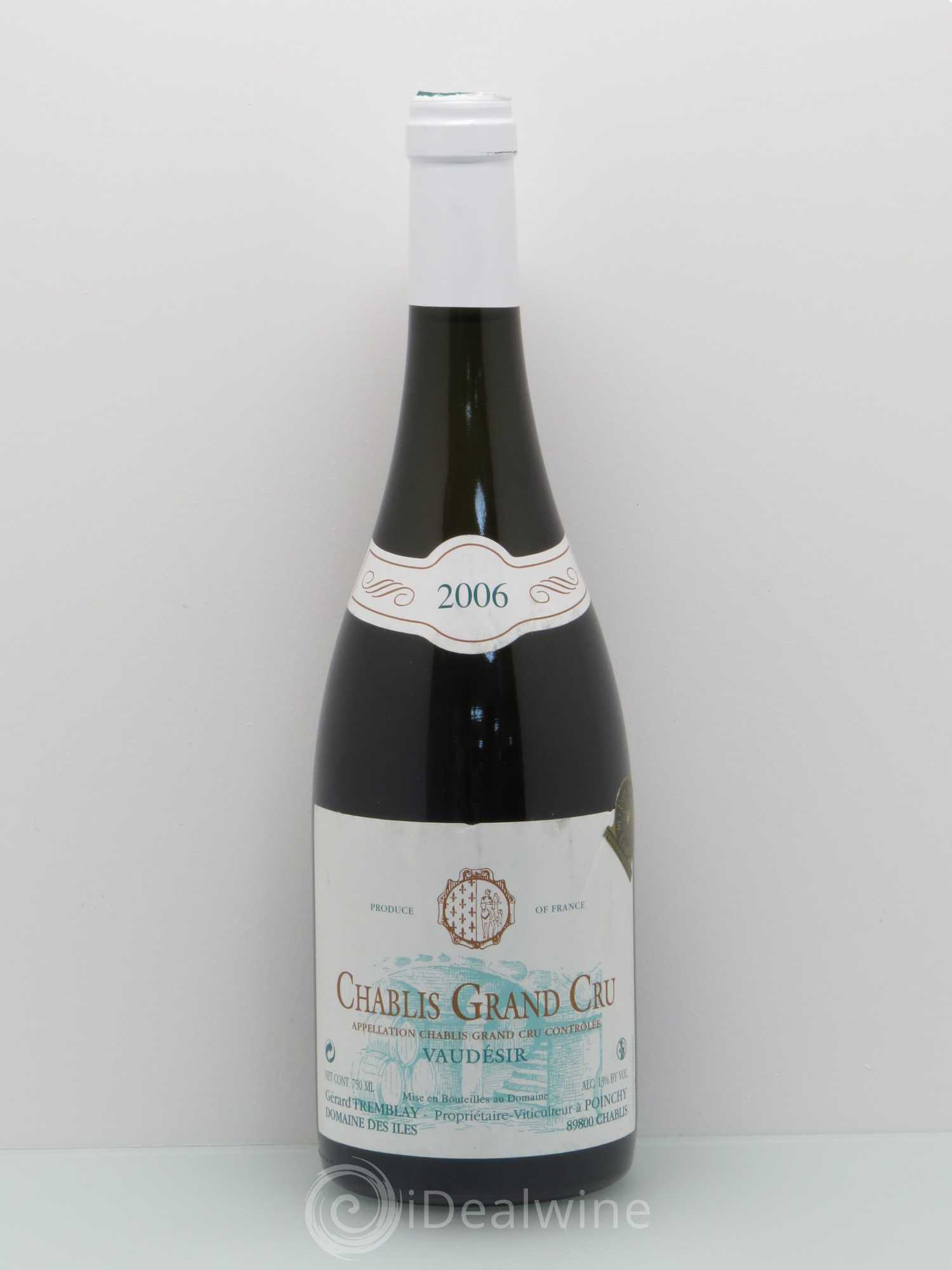 Chablis Grand Cru Vaudesir G. Tremblay 2006 - Posten von 1 Flasche - 0