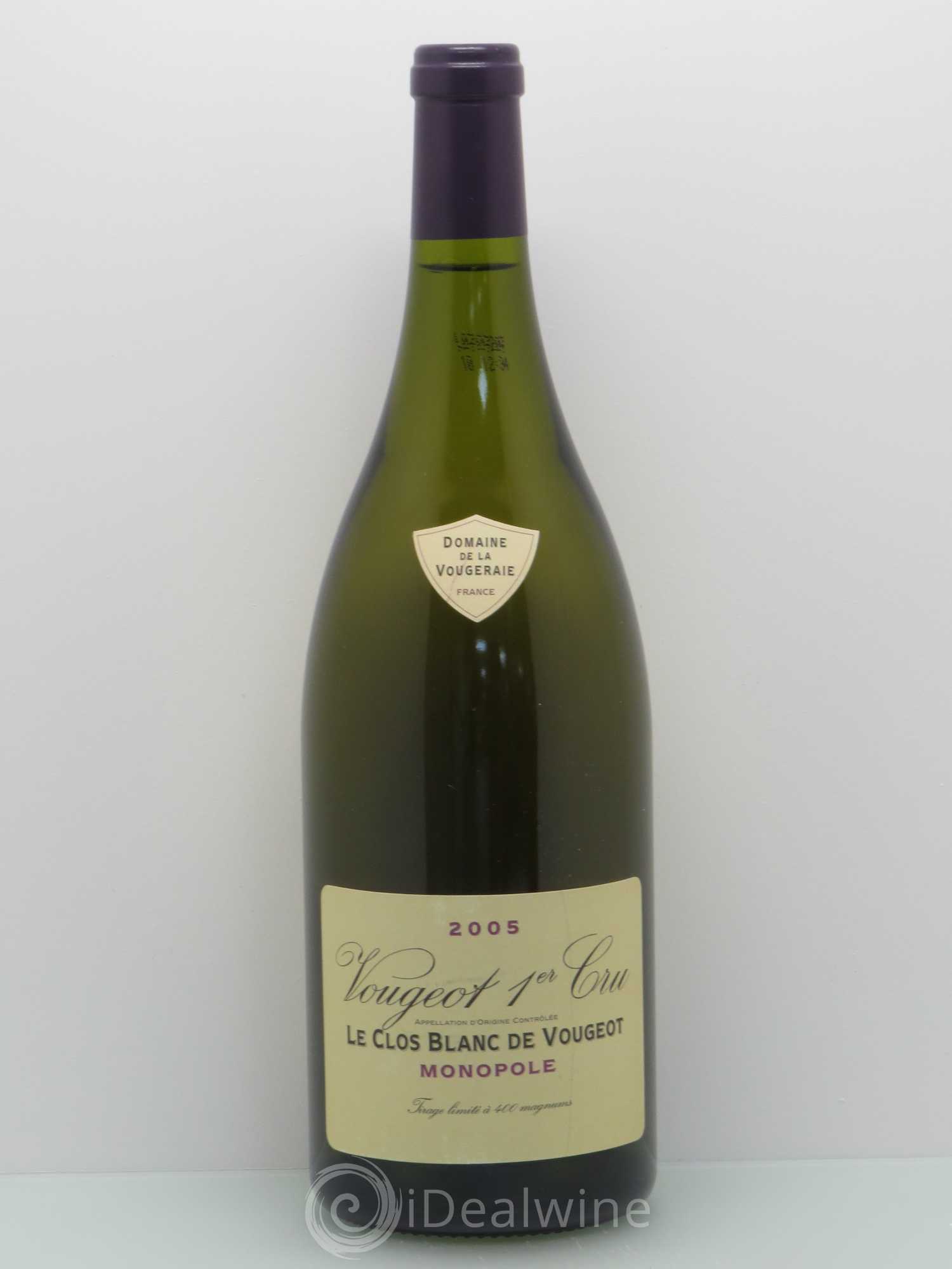 Vougeot 1er Cru Le Clos Blanc de Vougeot La Vougeraie 2005 - Lot de 1 magnum - 0
