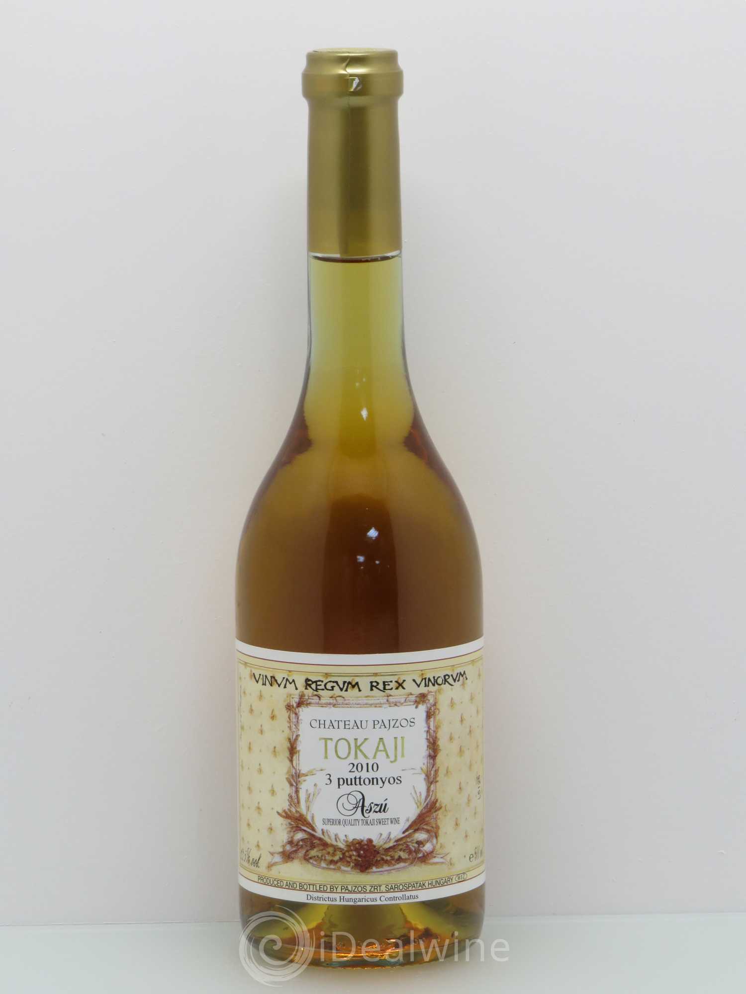 Tokaji Tokaji Aszu 3 Puttonyos Château Pajzos (50cl) 2010 - Posten von 1 Flasche - 0
