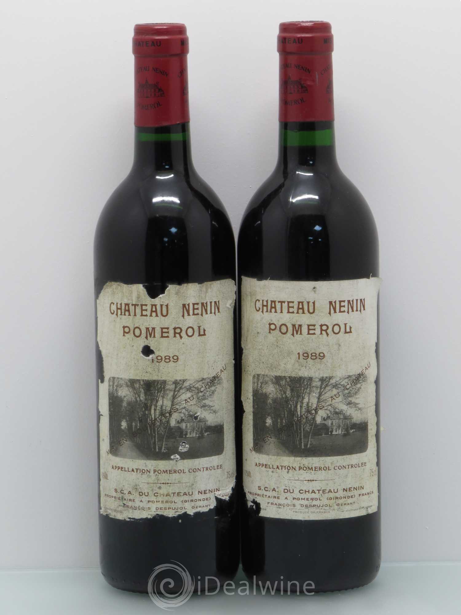 Château Nenin (sans prix de réserve) 1989 - Lot de 2 bouteilles - 0