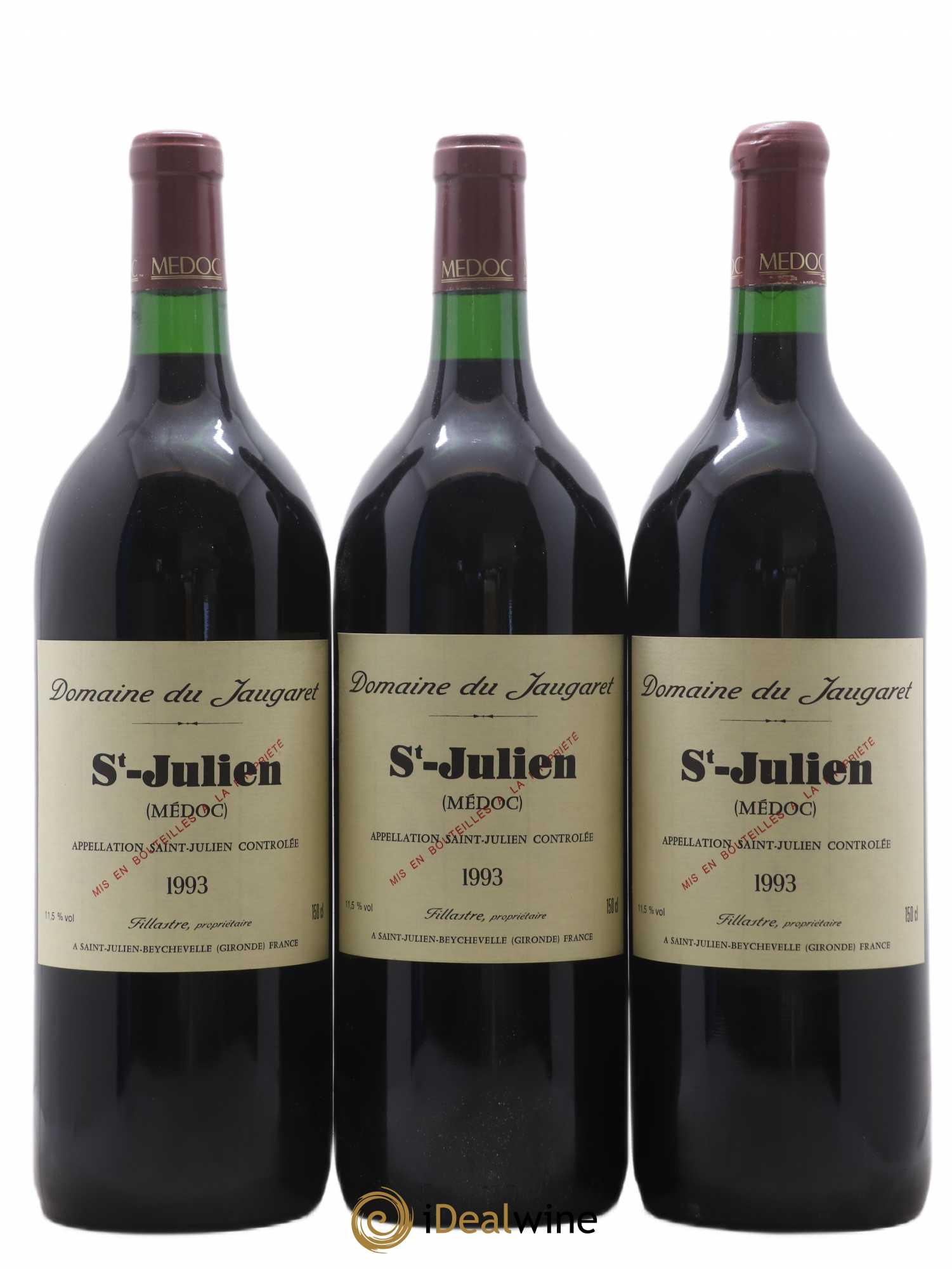 Domaine du Jaugaret 1993 - Lot de 6 magnums - 2