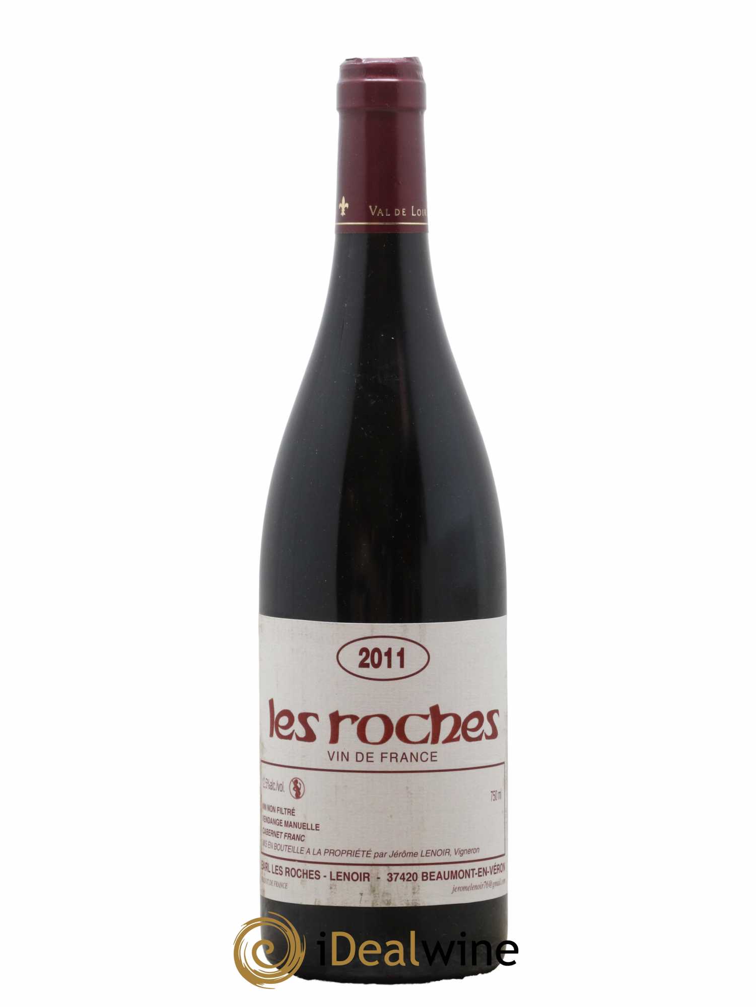 Vin de France Les Roches Lenoir (Domaine) 2011 - Lot de 1 bouteille - 0